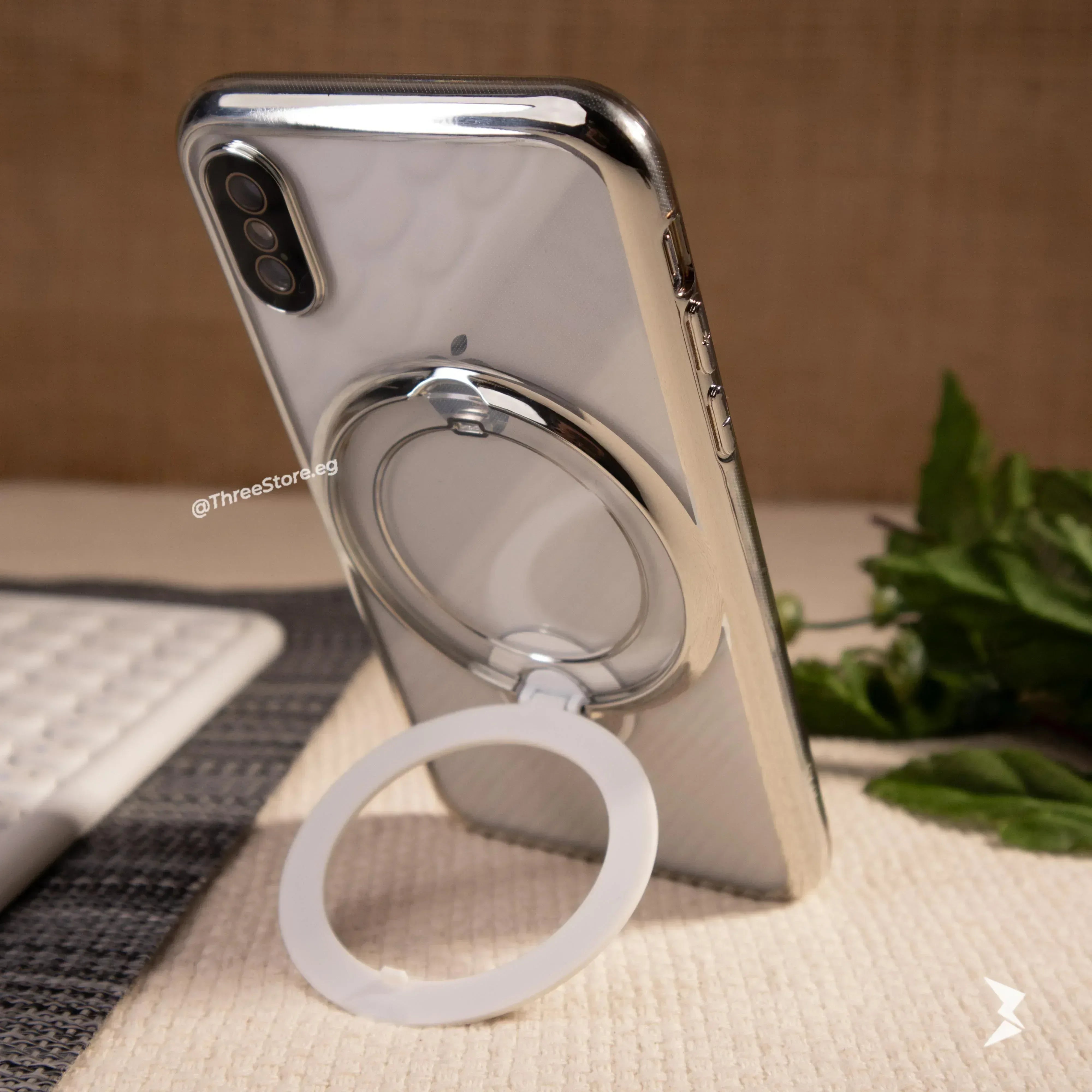Stand Magsafe Transparent Case iPhone X - Three