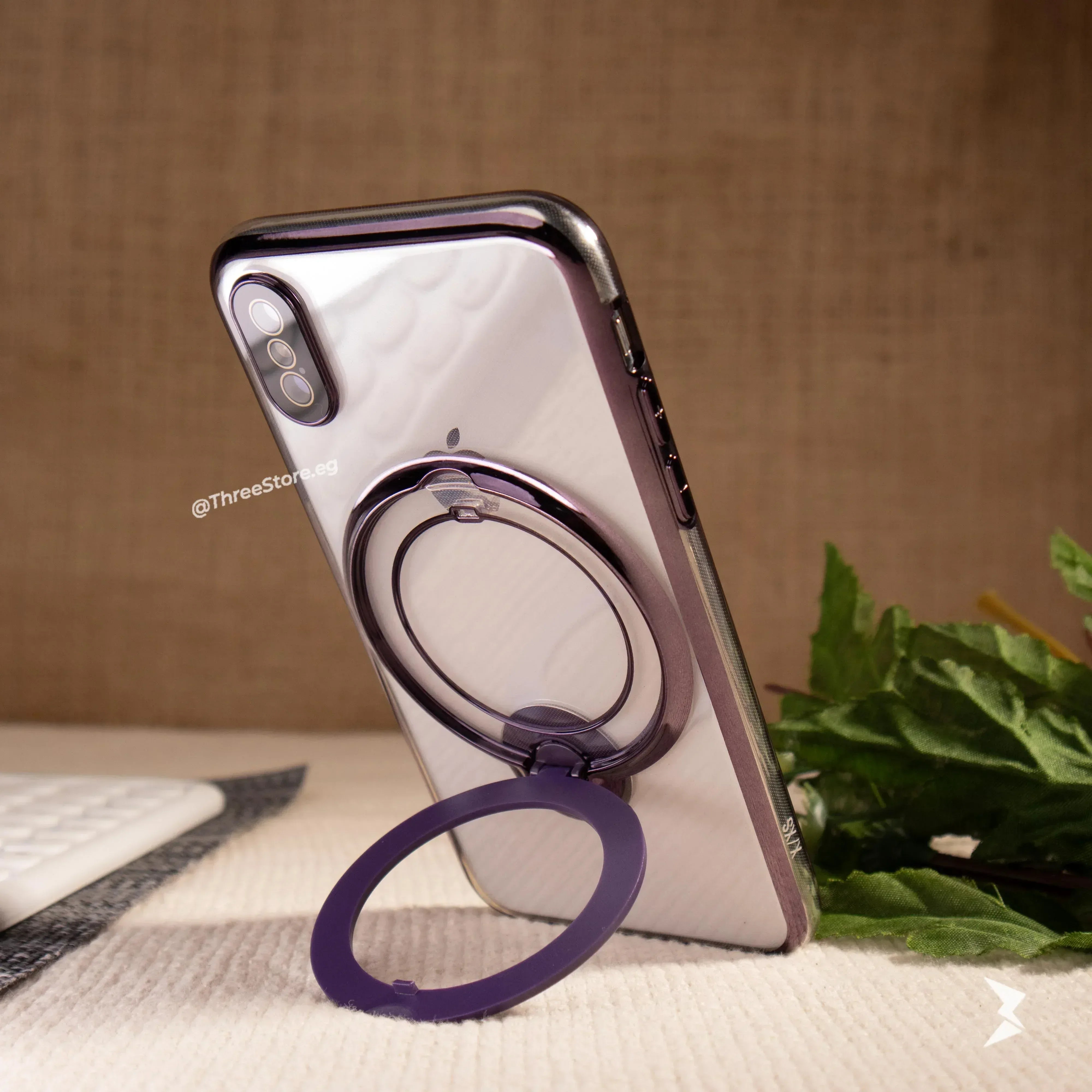 Stand Magsafe Transparent Case iPhone X - Three