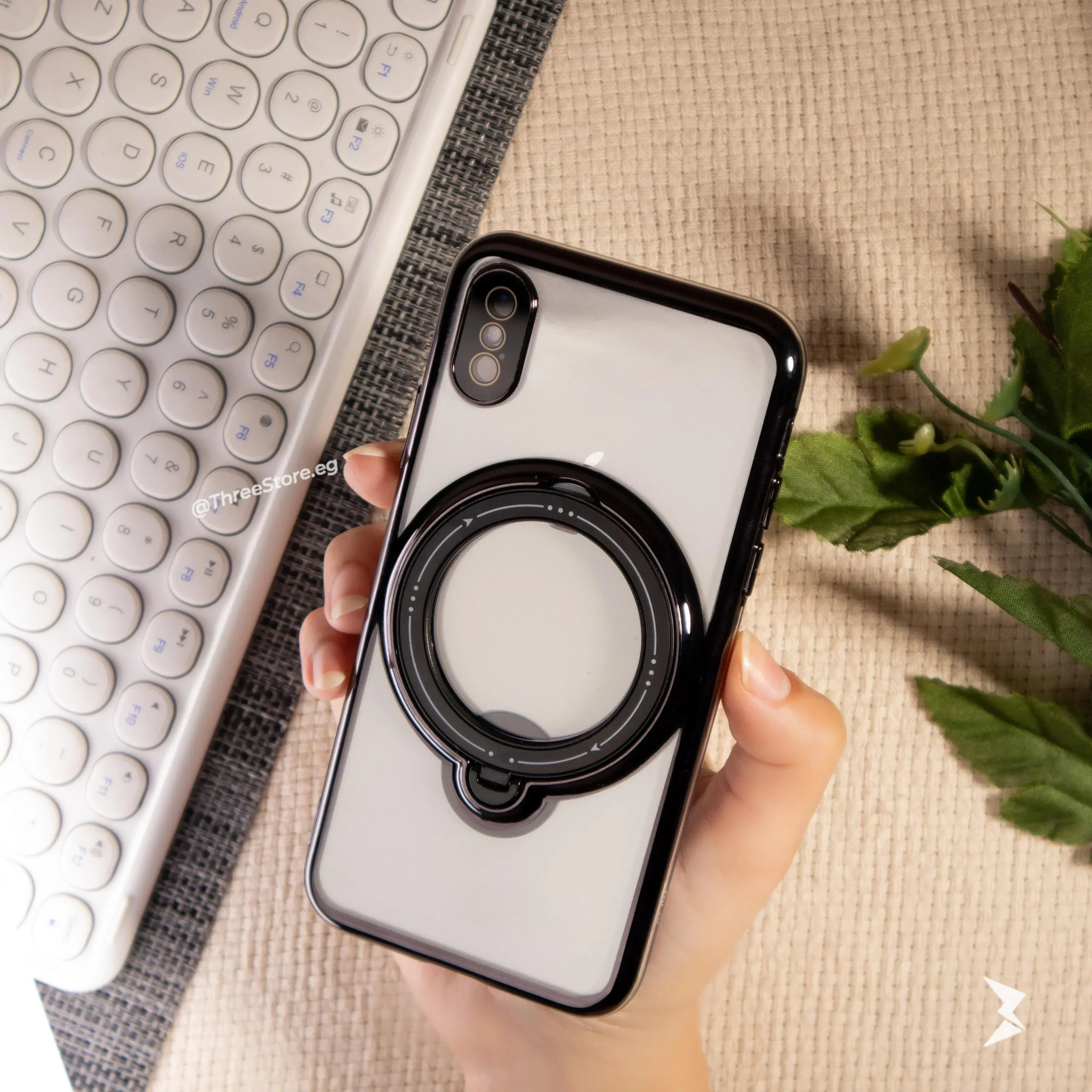 Stand Magsafe Transparent Case iPhone X - Three