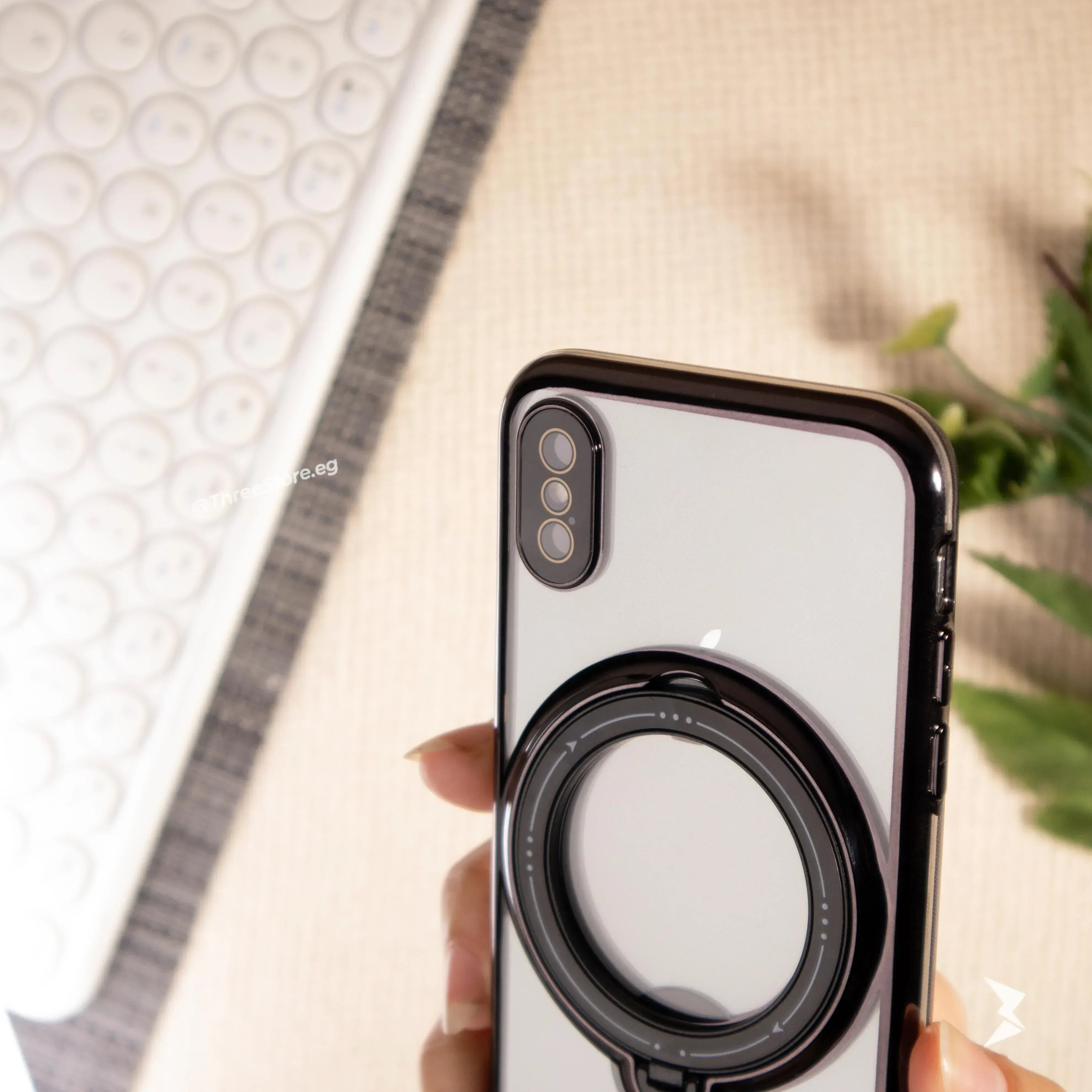 Stand Magsafe Transparent Case iPhone X - Three