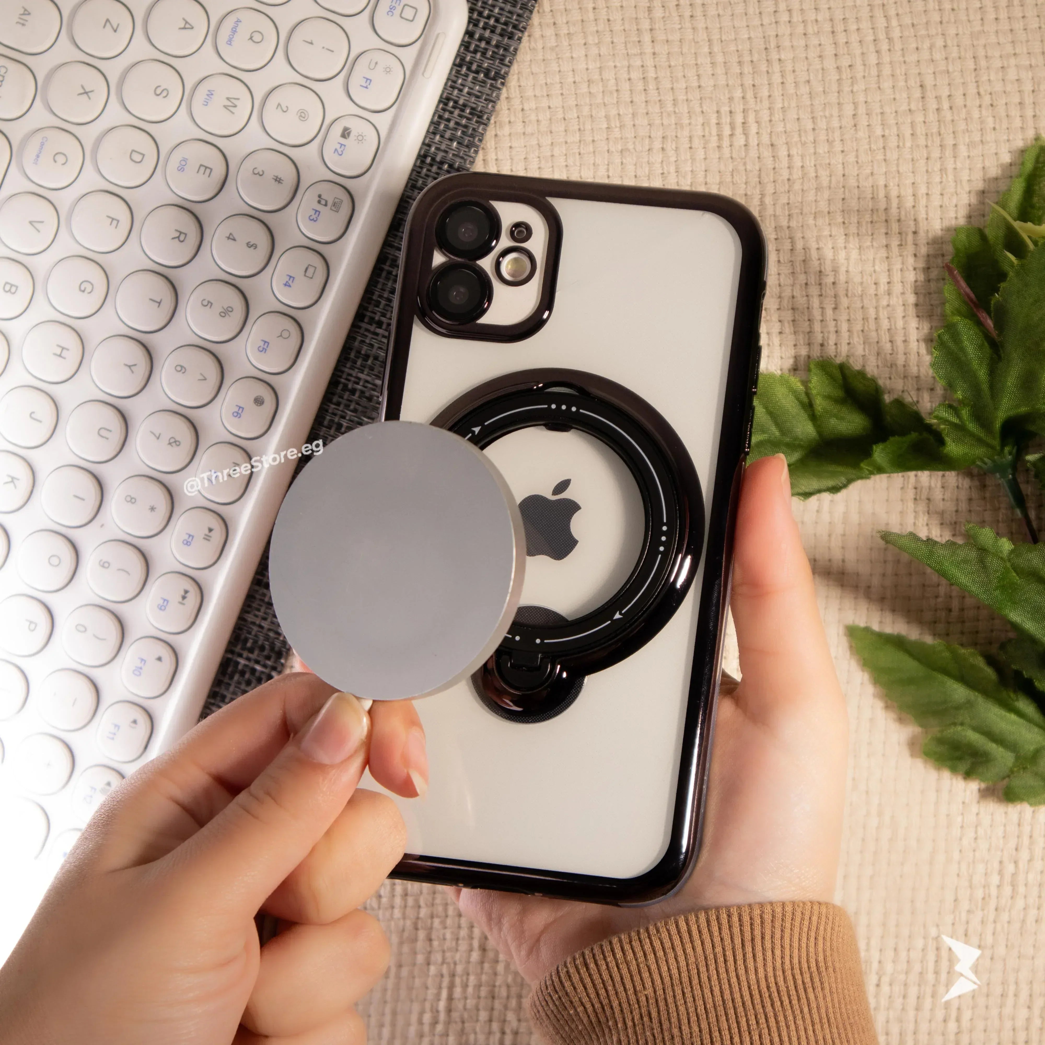 Stand Magsafe Transparent Case iPhone 11 - Three
