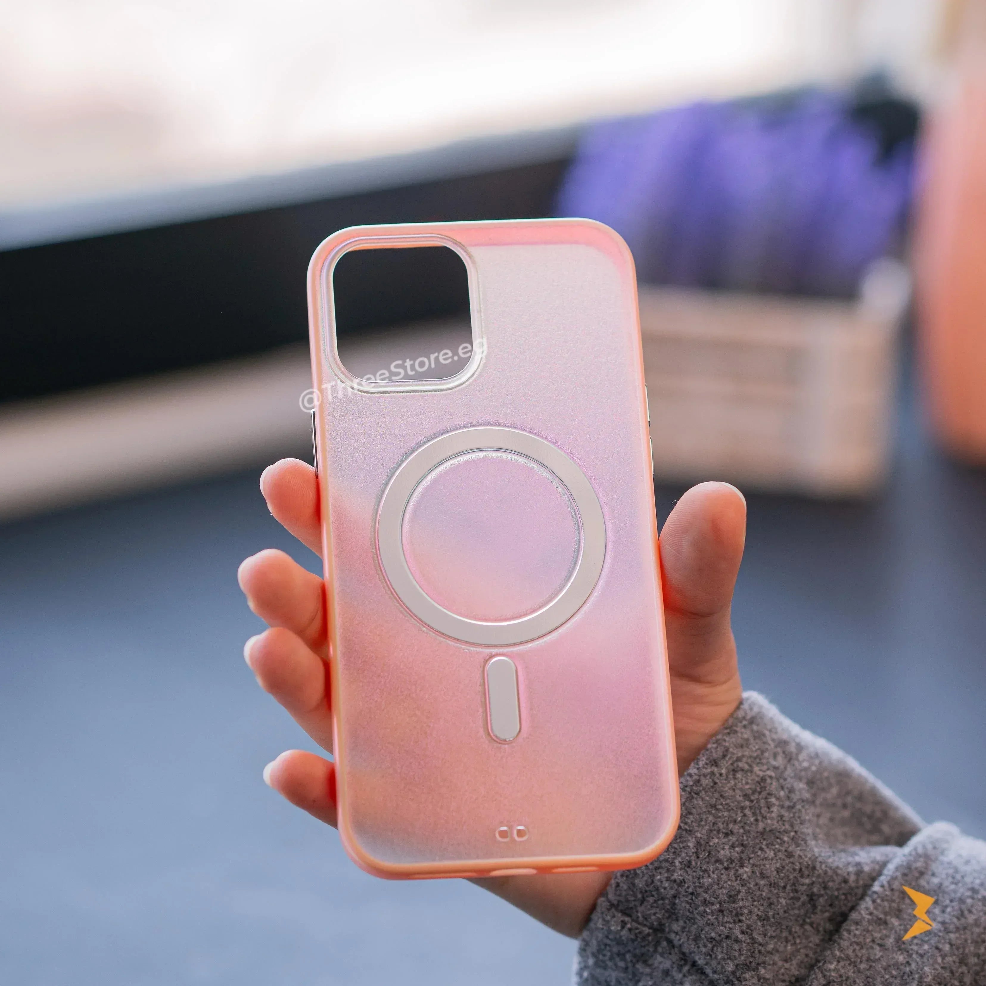 Gradient Transparent Case iPhone 14 Pro Max - Three