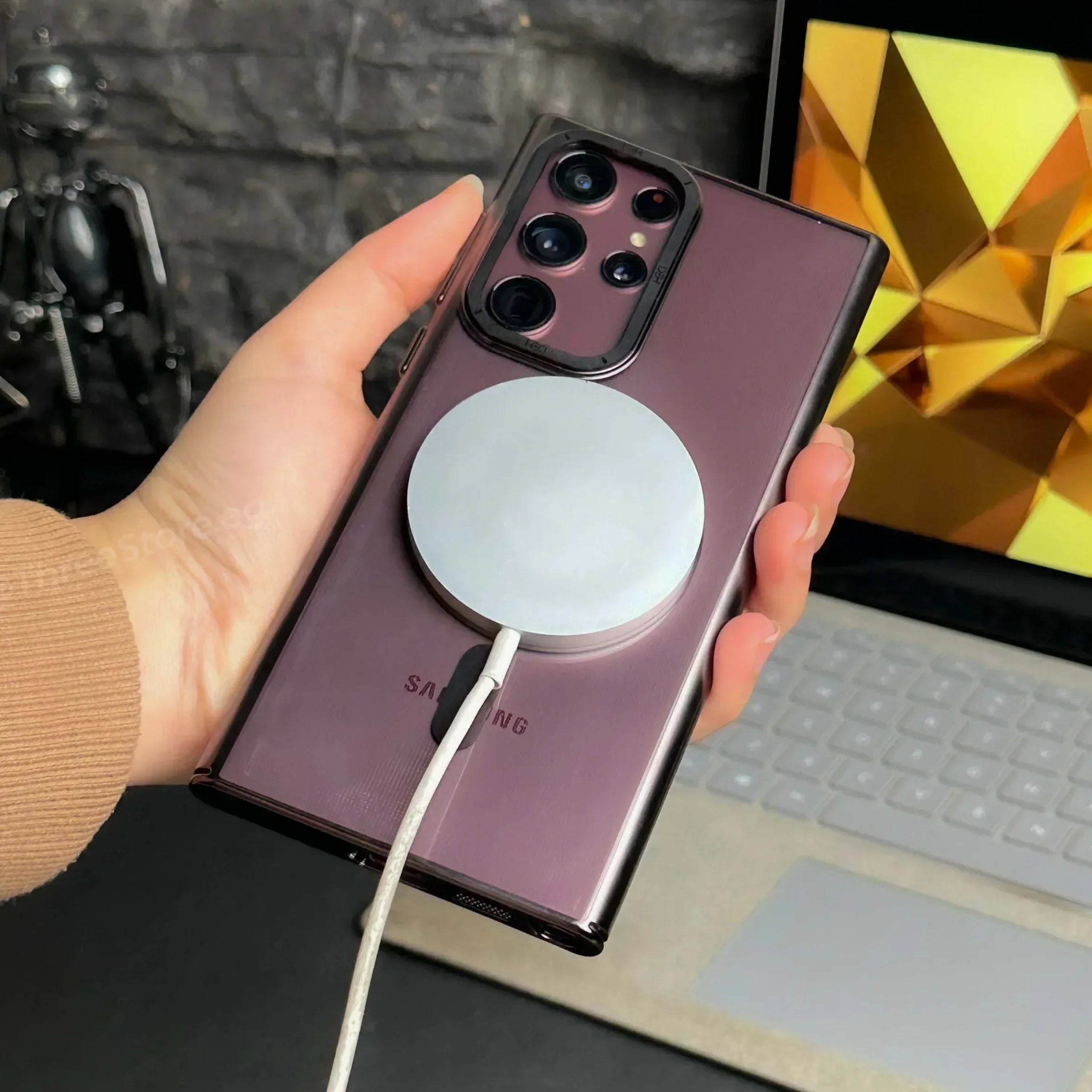 HDD Transparent Magsafe Case Samsung S22 Ultra - Three