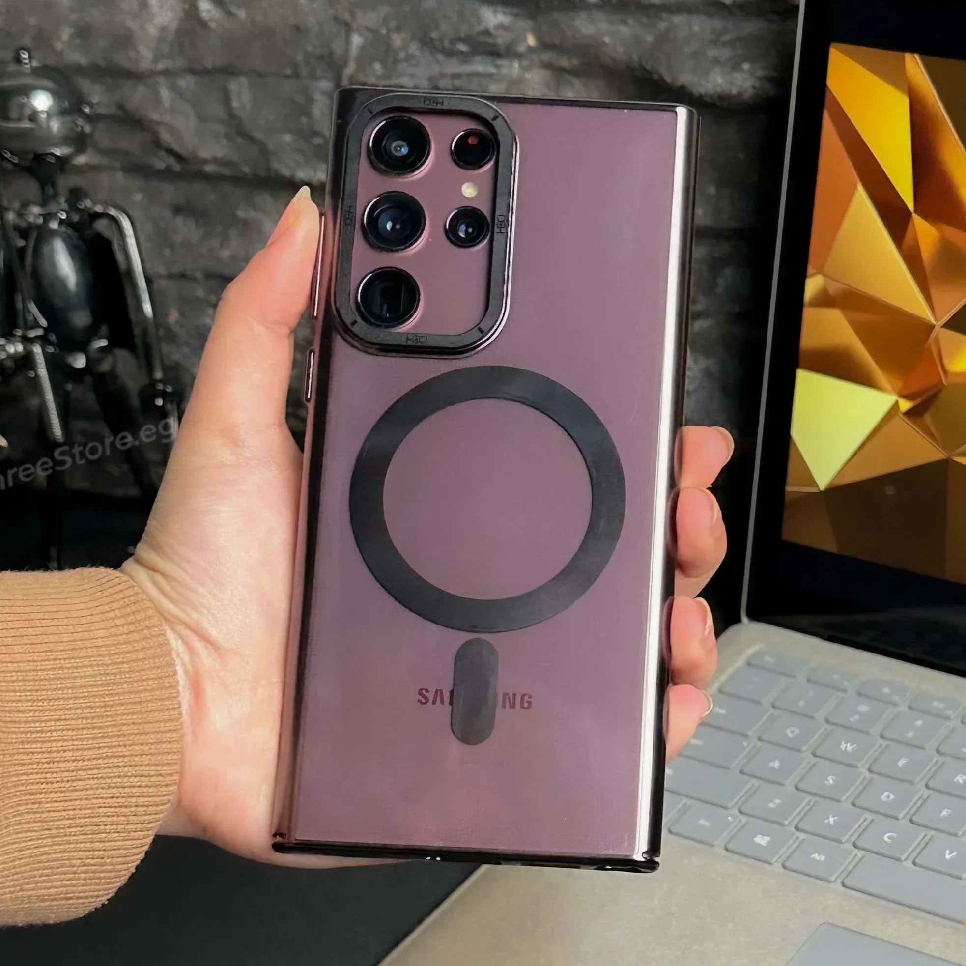 HDD Transparent Magsafe Case Samsung S22 Ultra - Three