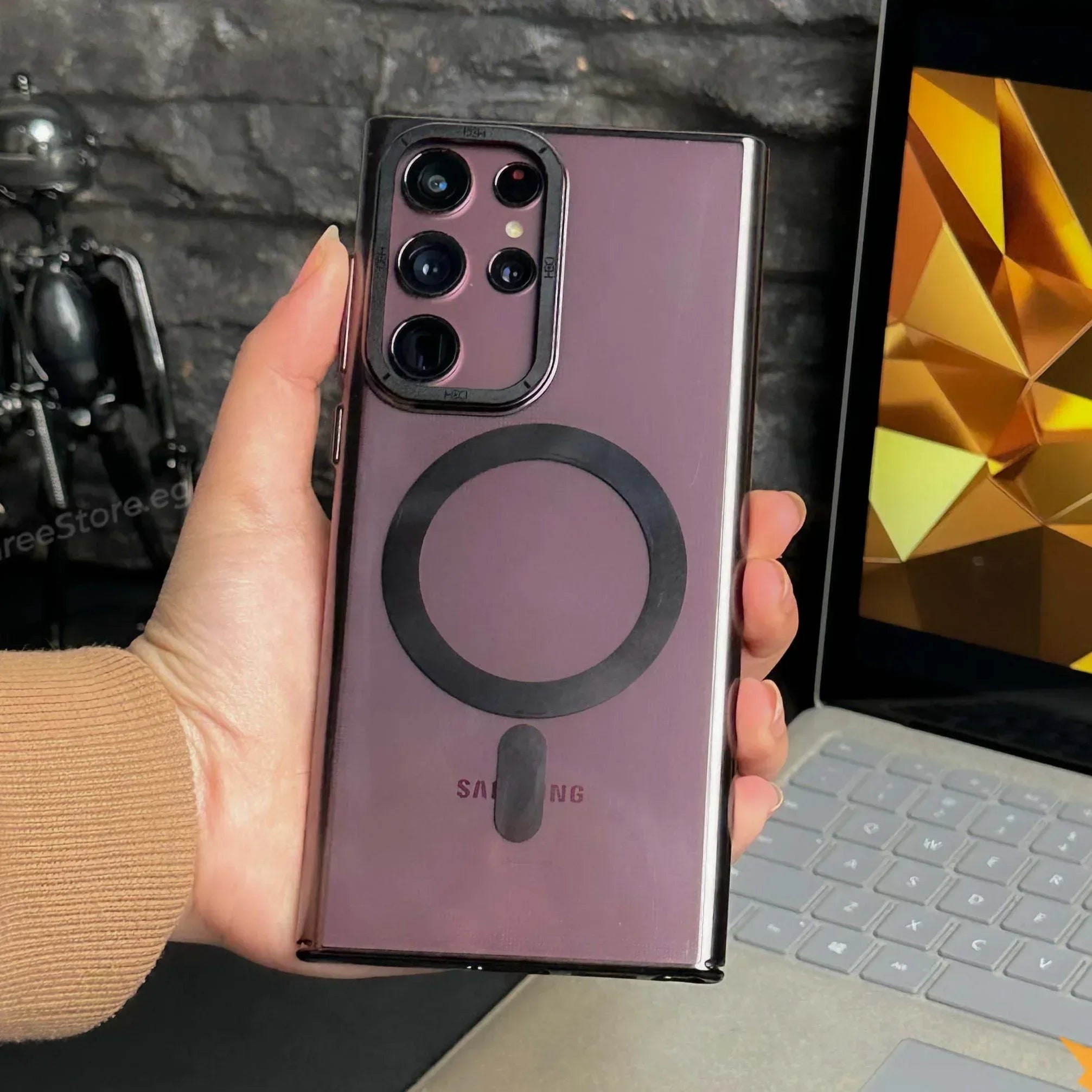 HDD Transparent Magsafe Case Samsung S23 Ultra - Three