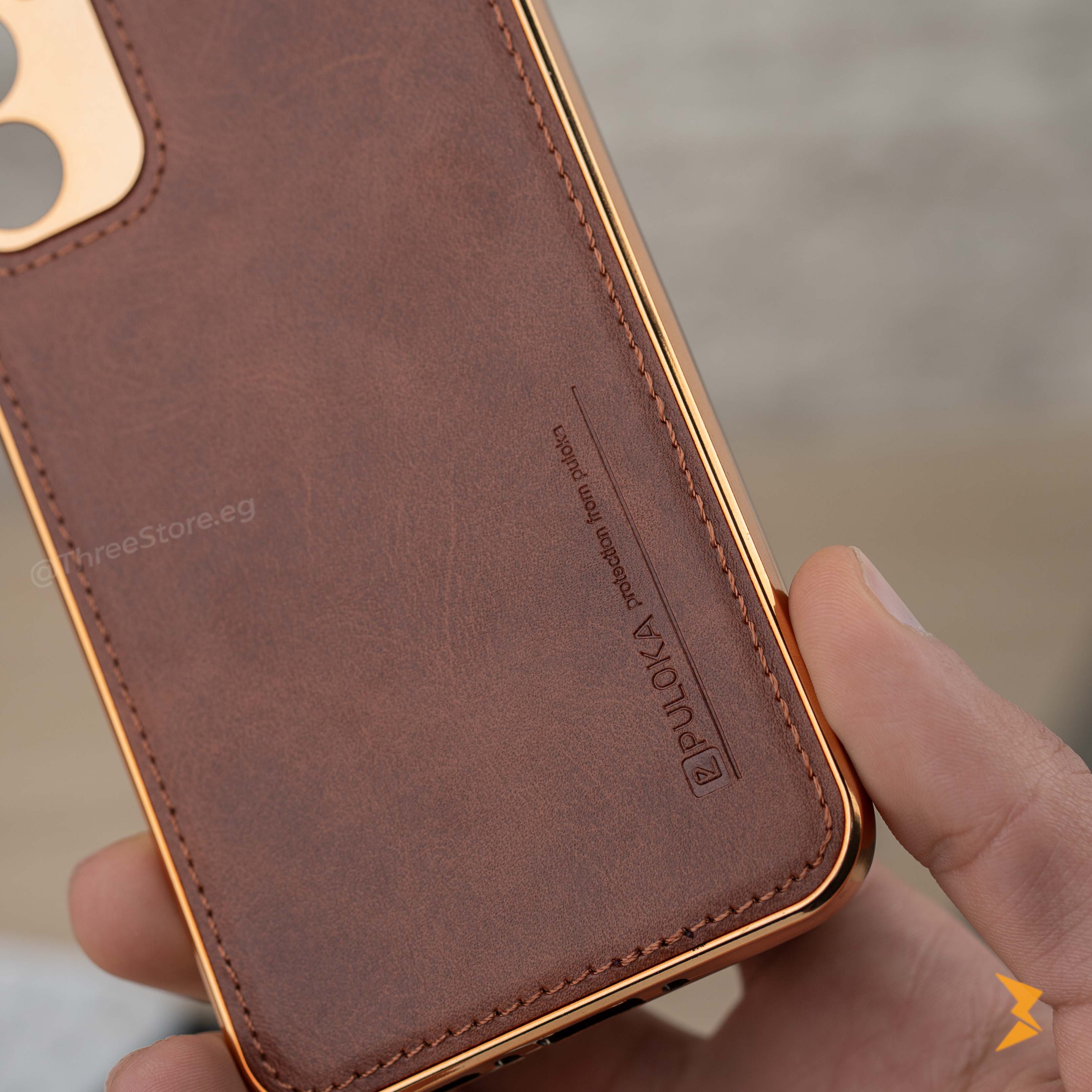 Gold Frame Leather Case Samsung A34