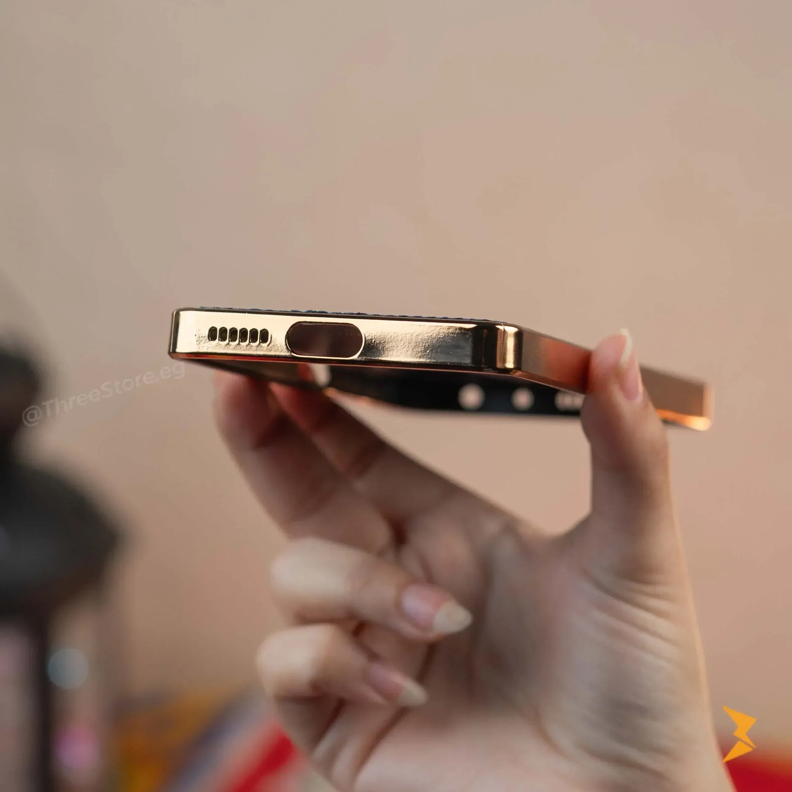 Gold Frame Leather Case Xiaomi Note 12 Pro - Three