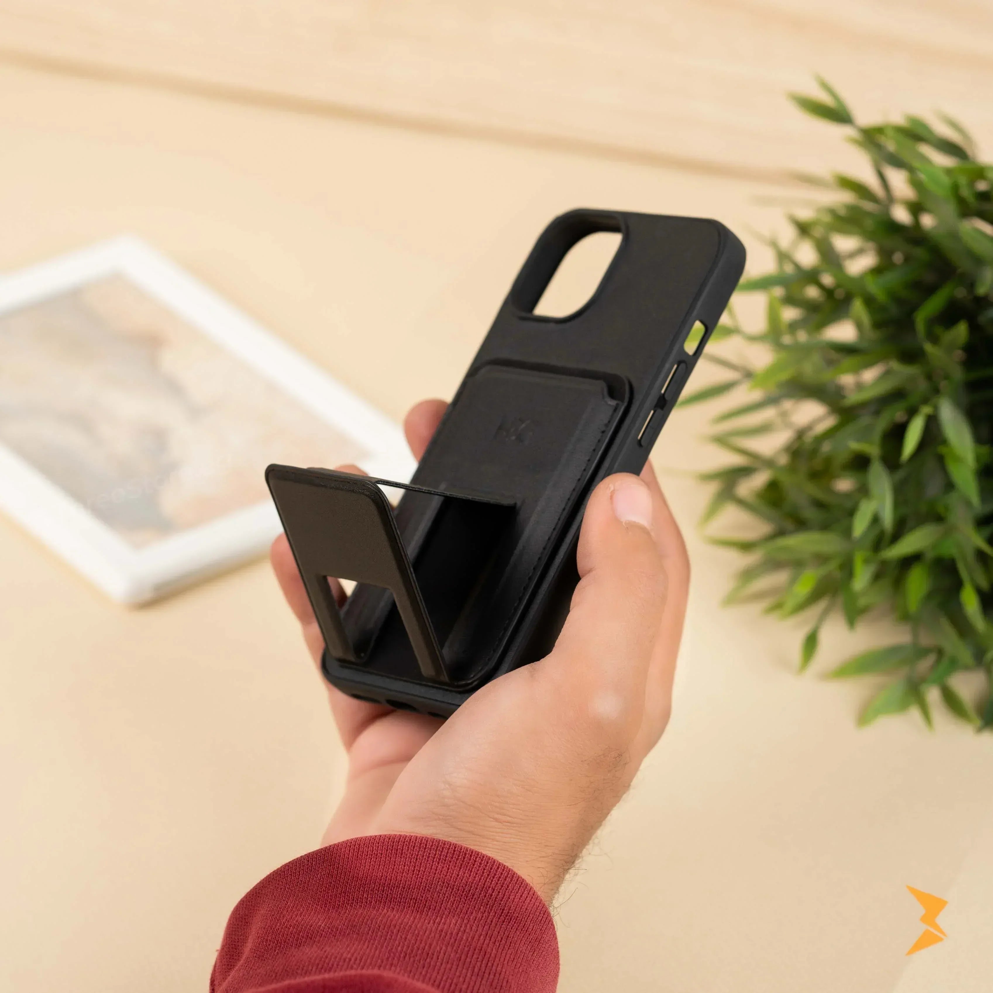 HDD Magnetic Stand Card Leather Case iPhone 13 - Three