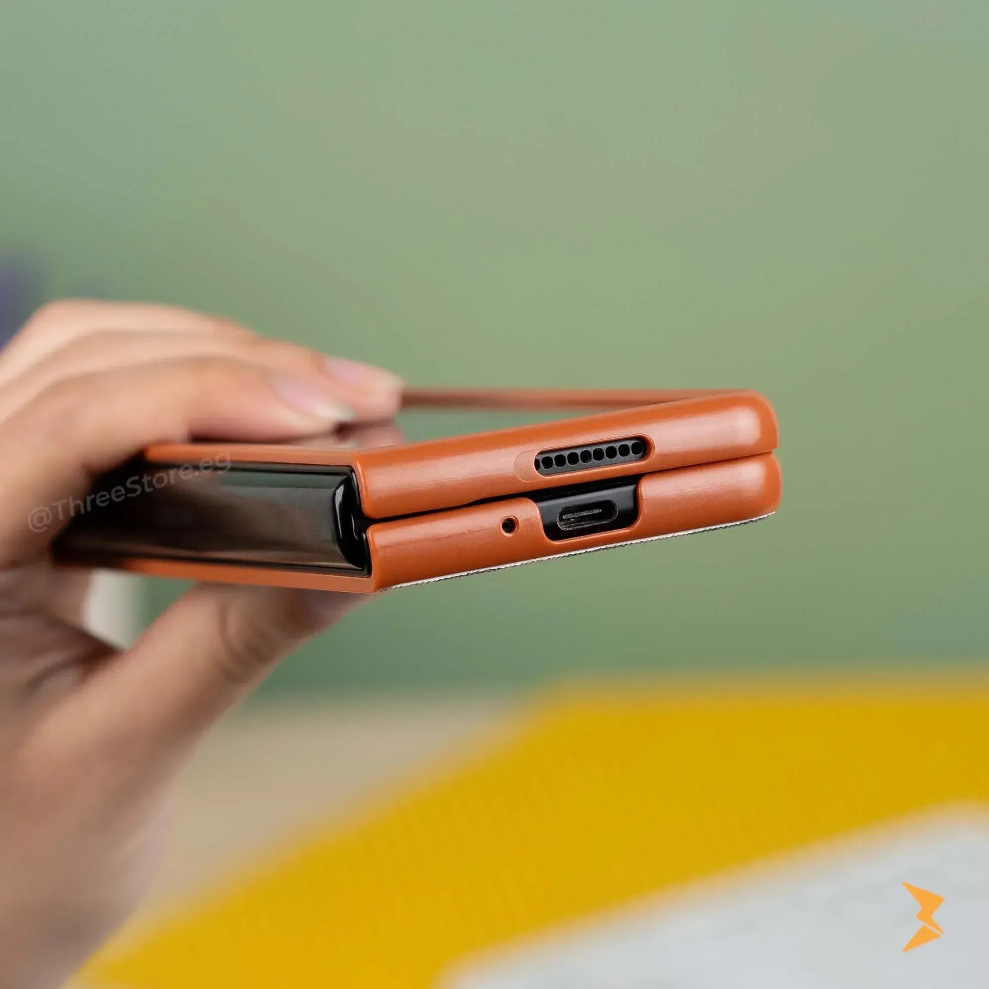 HDD Checks Leather Case Samsung Z Fold 4 - Three