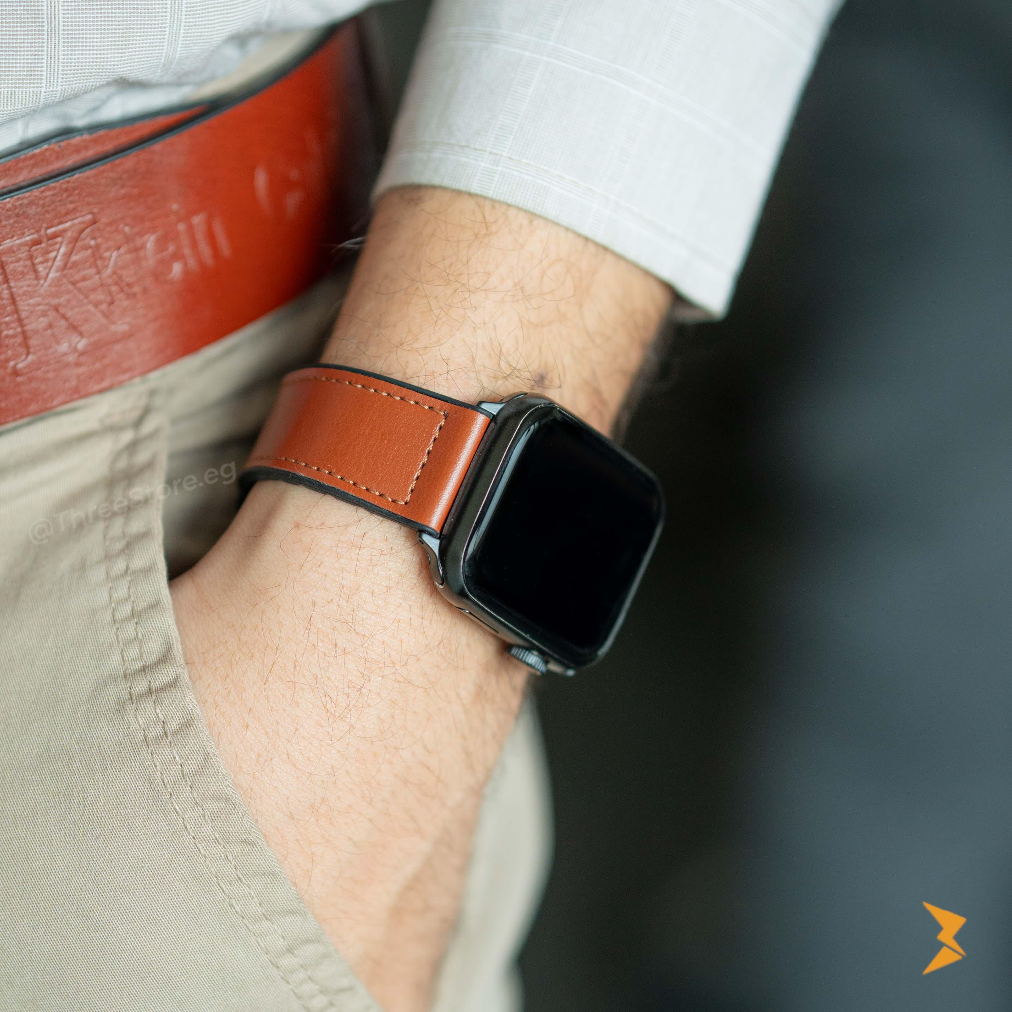 Mag Ease Leather Watch Band For Apple Watch - Three