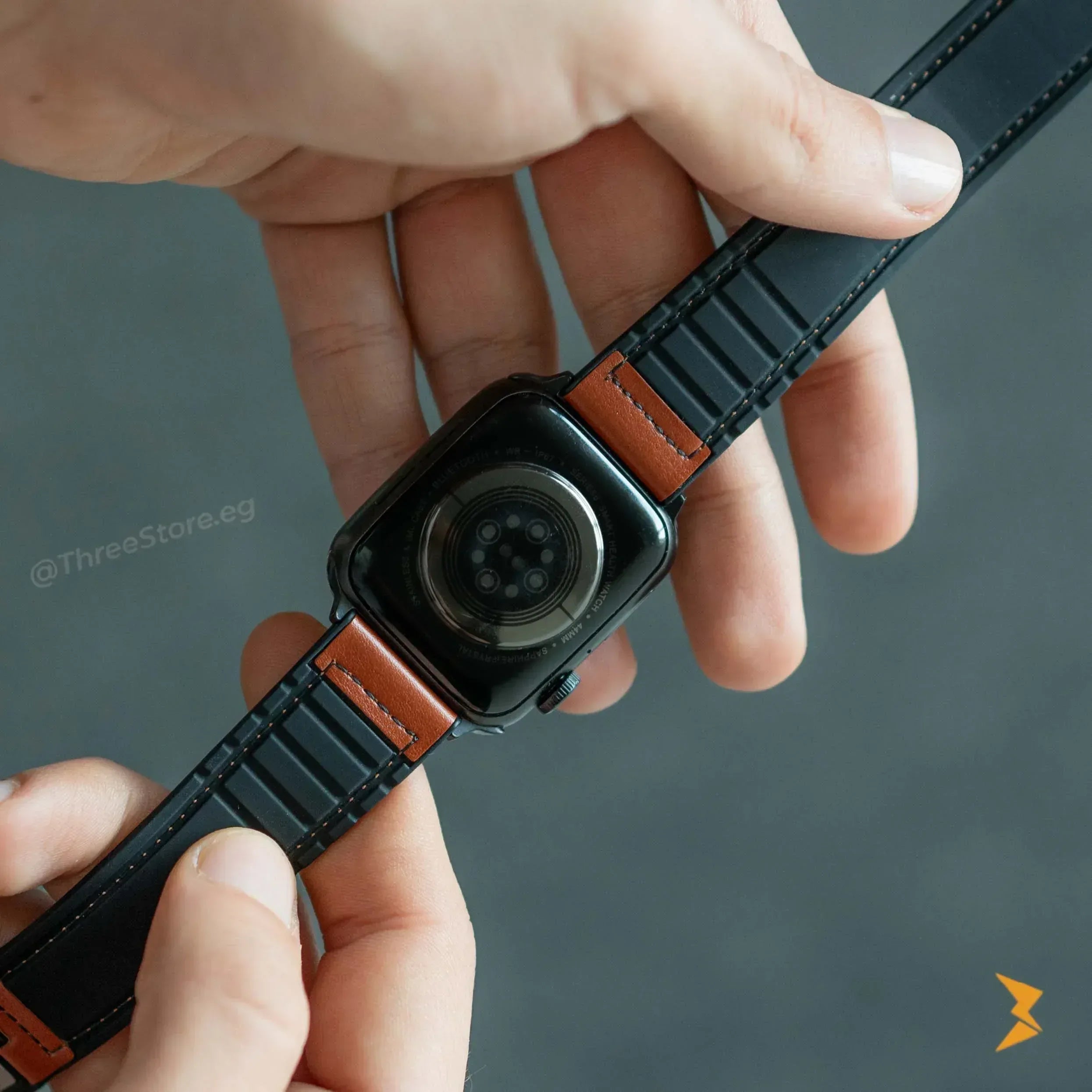 Mag Ease Leather Watch Band For Apple Watch - Three