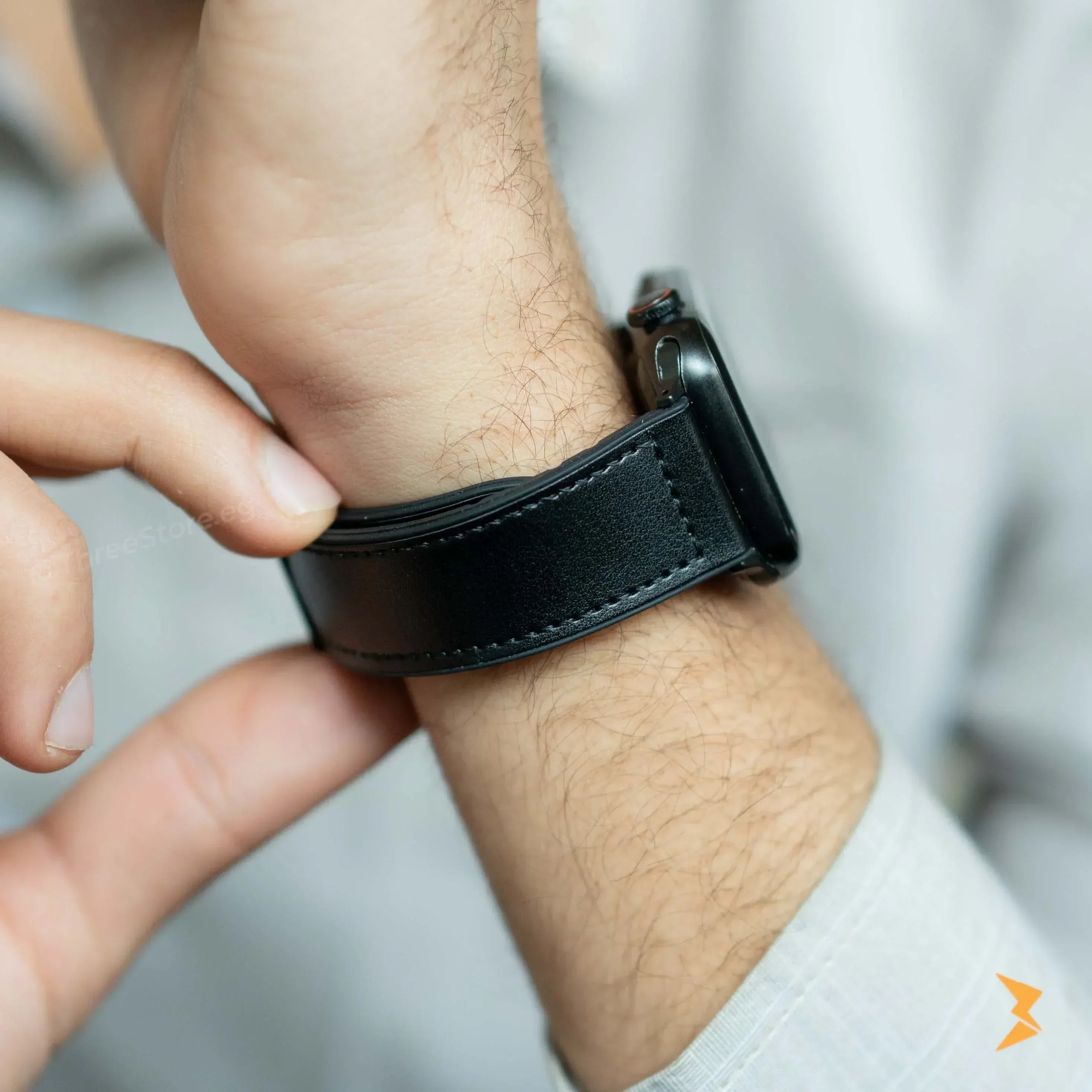 Mag Ease Leather Watch Band For Apple Watch - Three