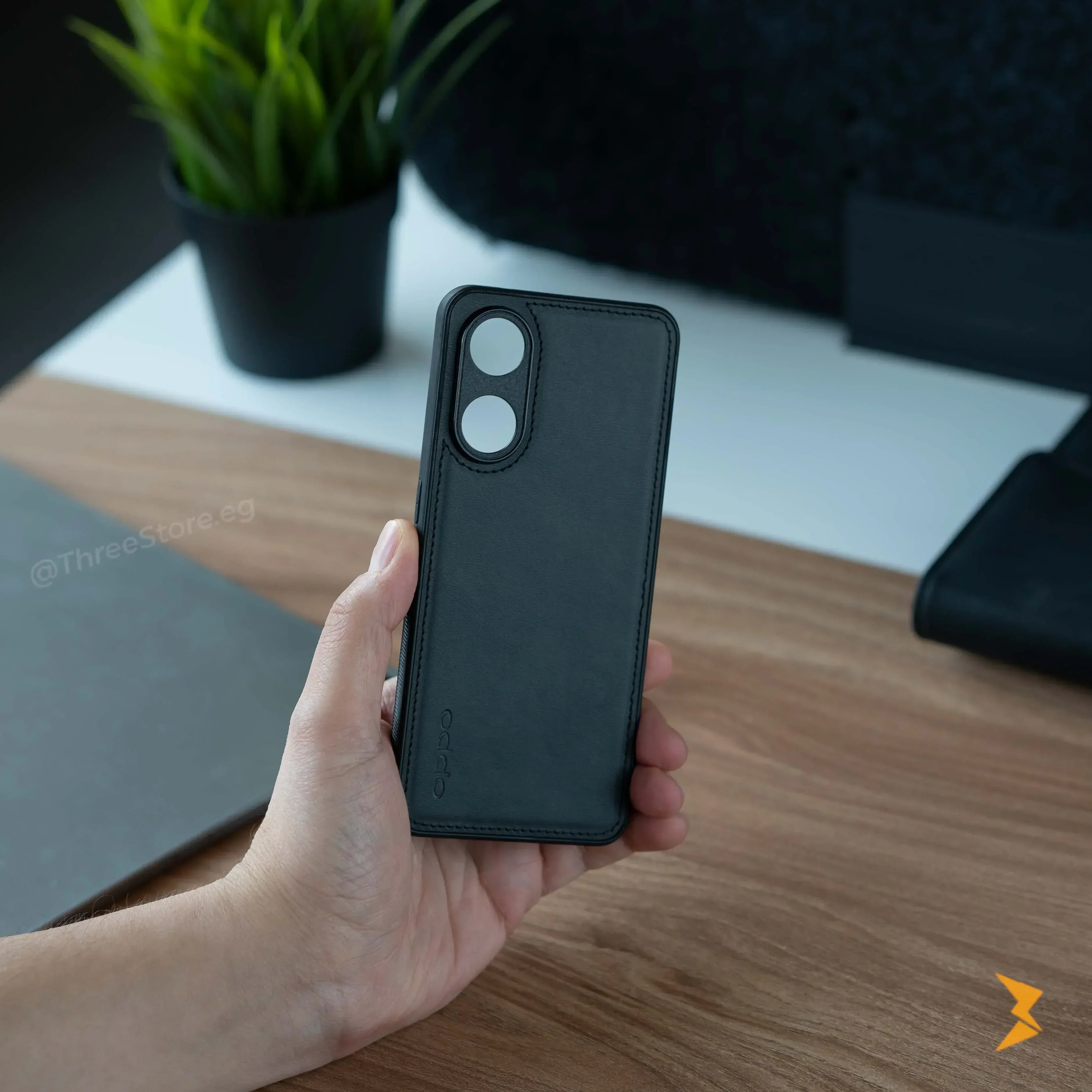 Cradle Leather Case Oppo A57 - Three
