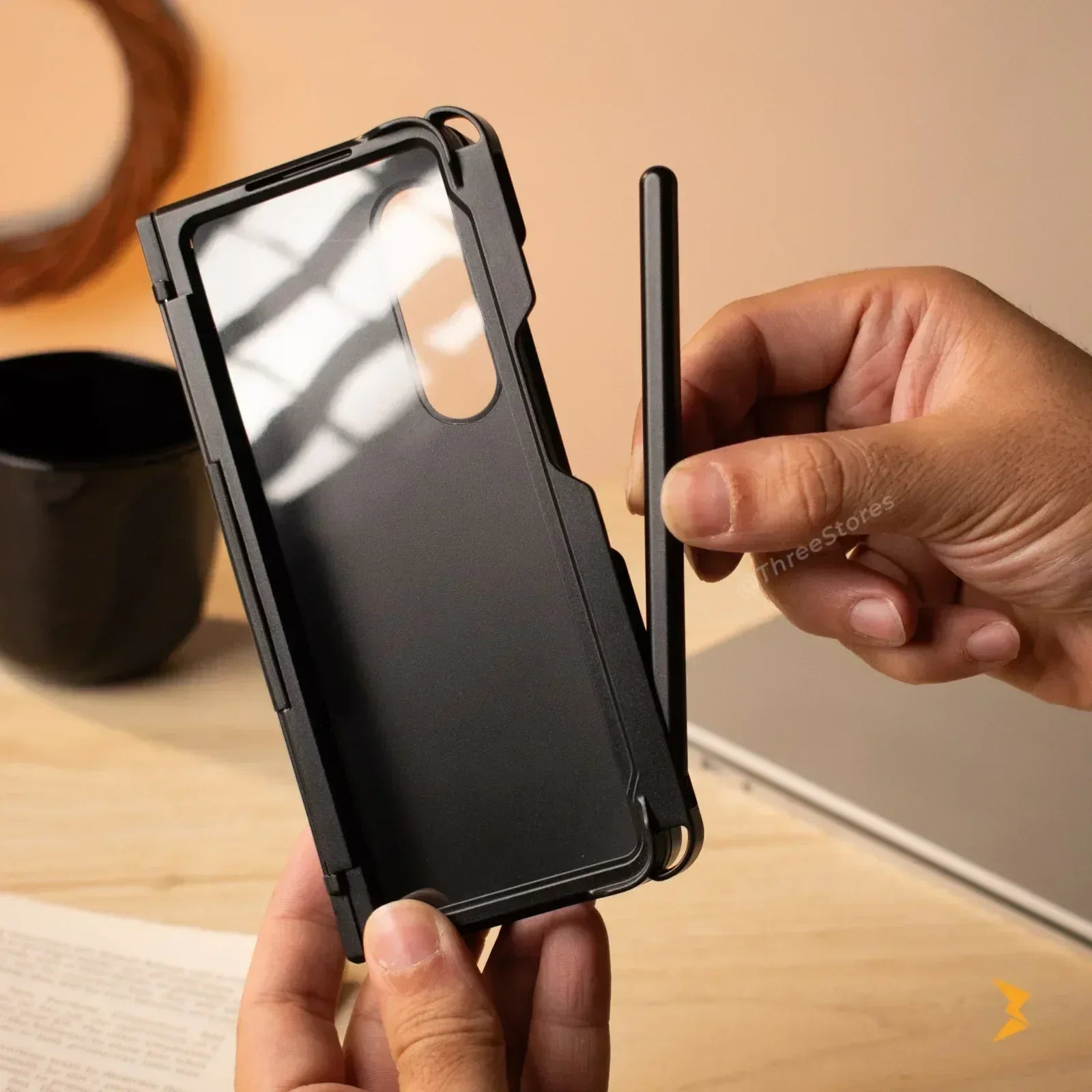 Armor Protection with Pen Case Samsung Z Fold 5 - Three