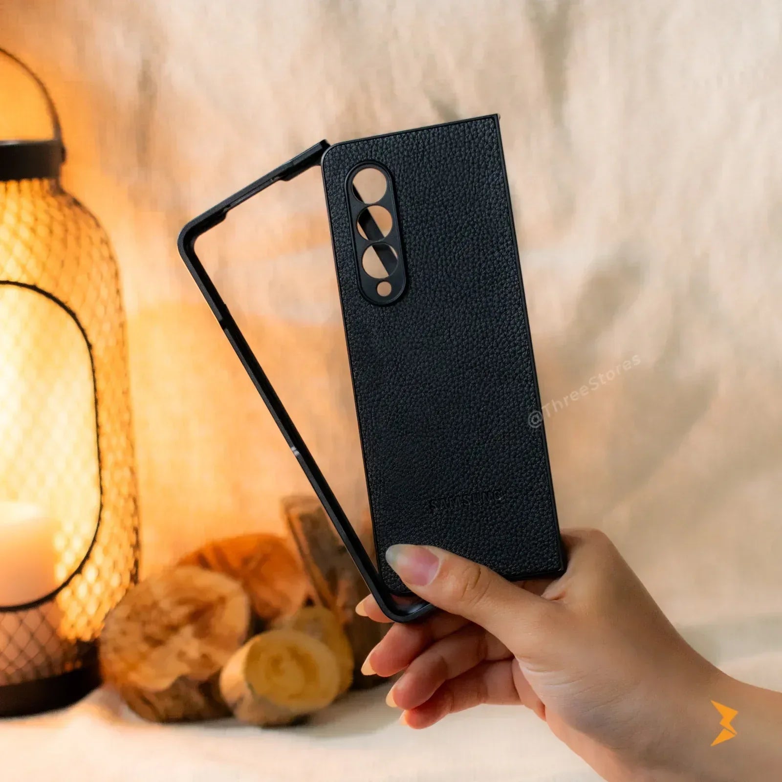 Basic Leather Case Samsung Z Fold 3 - Three