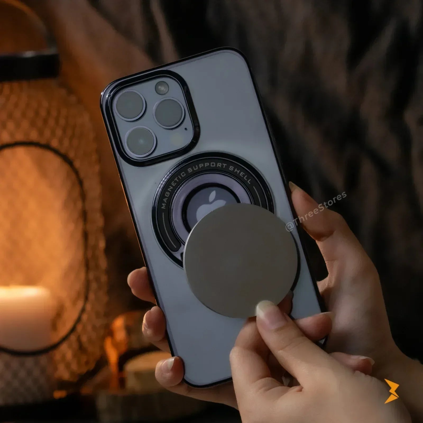 Limpid Stand Case iPhone 12 Pro Max - Three