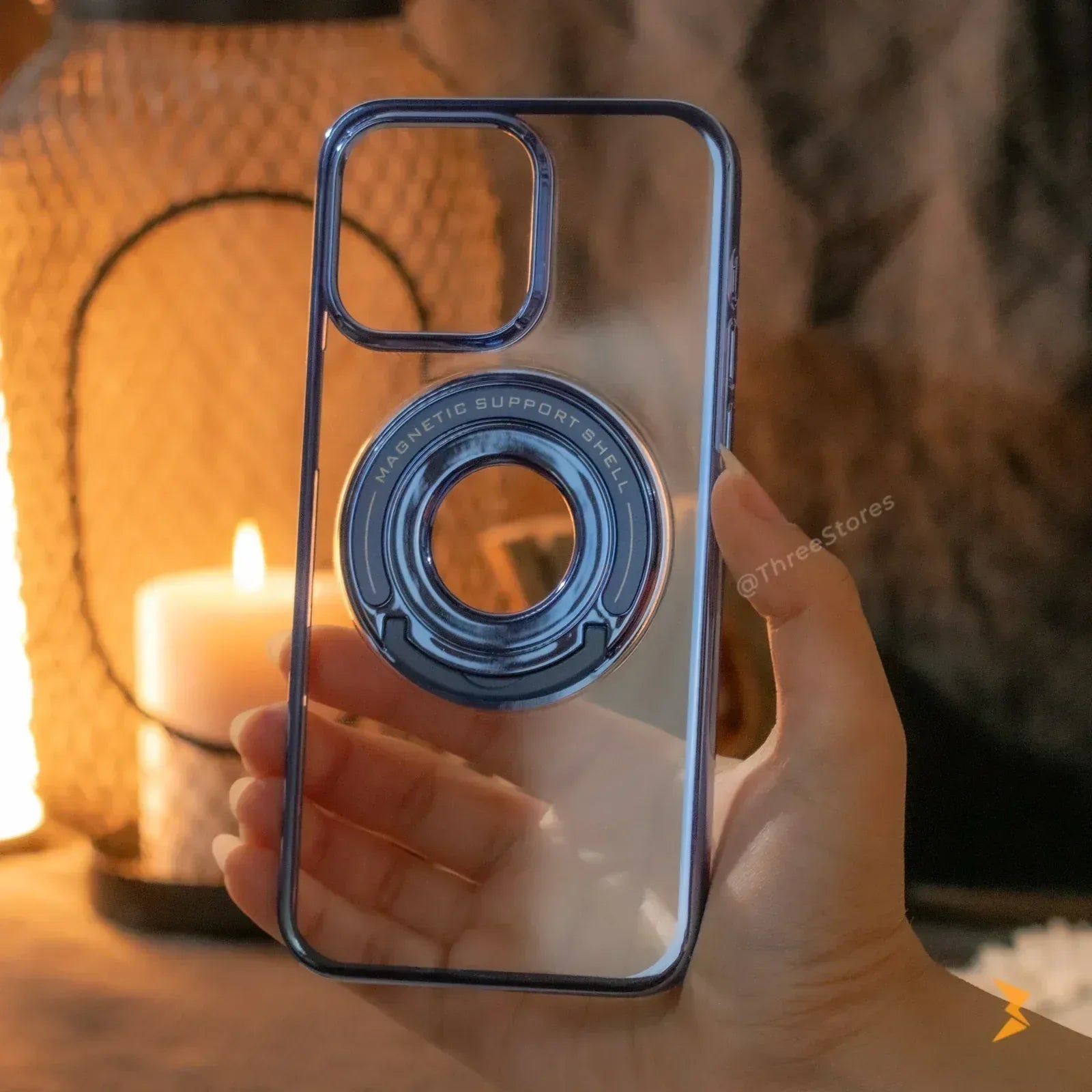 Limpid Stand Case iPhone 15 Pro - Three