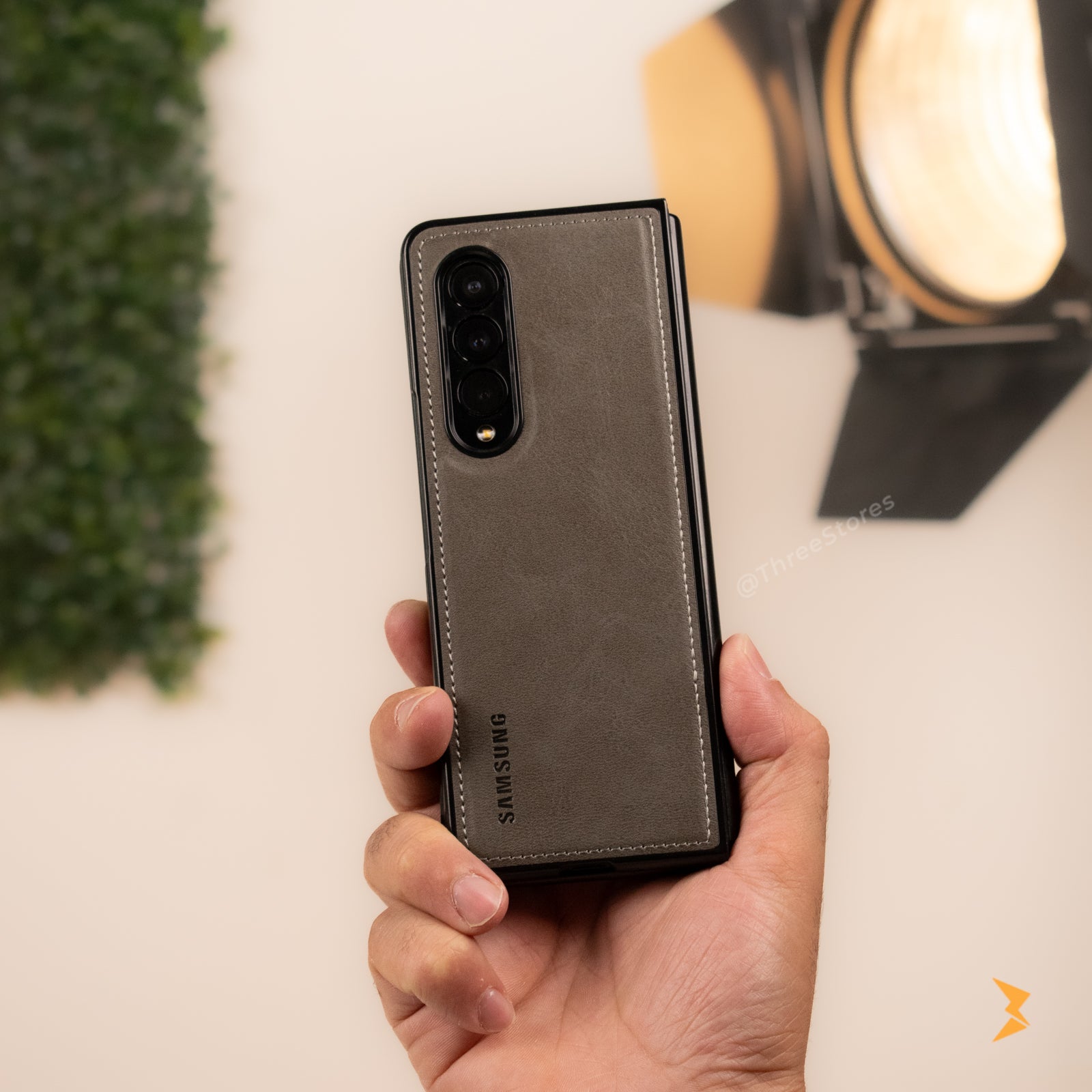 Cradle Leather Case Samsung Fold 3