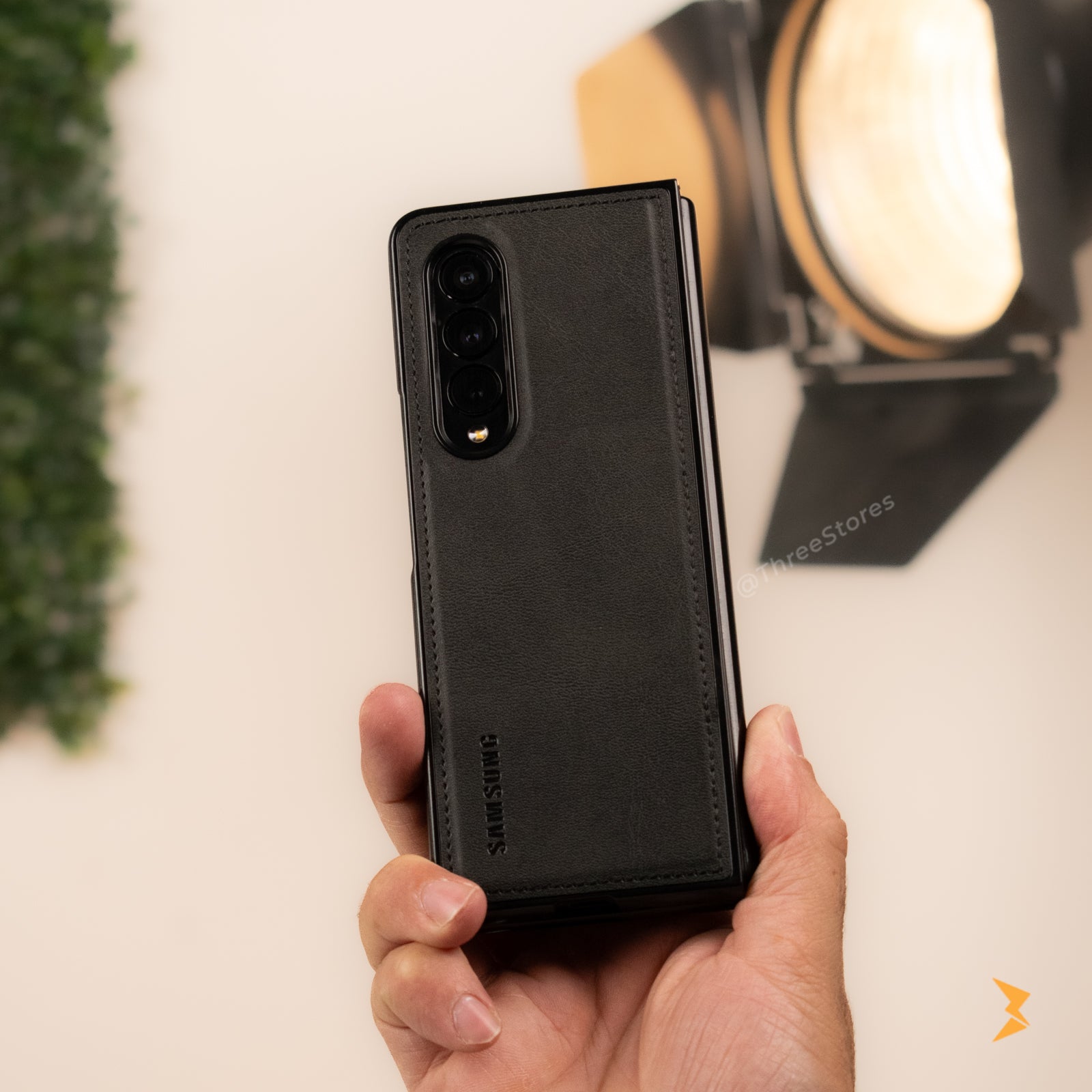 Cradle Leather Case Samsung Fold 3