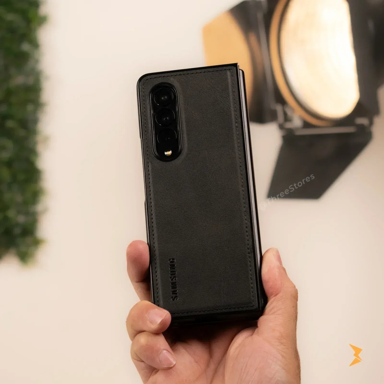 Cradle Leather Case Samsung Z Fold 3 - Three