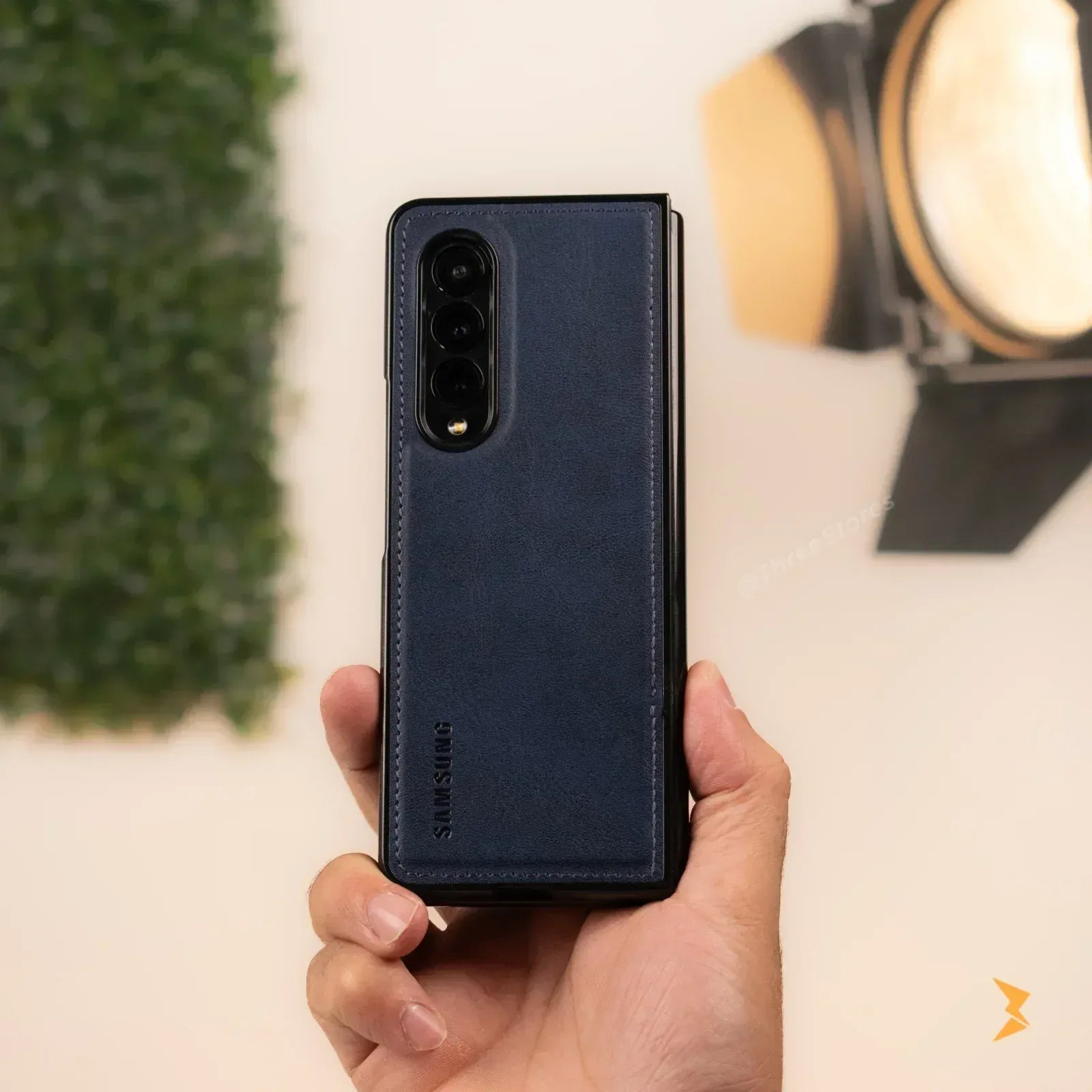 Cradle Leather Case Samsung Z Fold 3 - Three