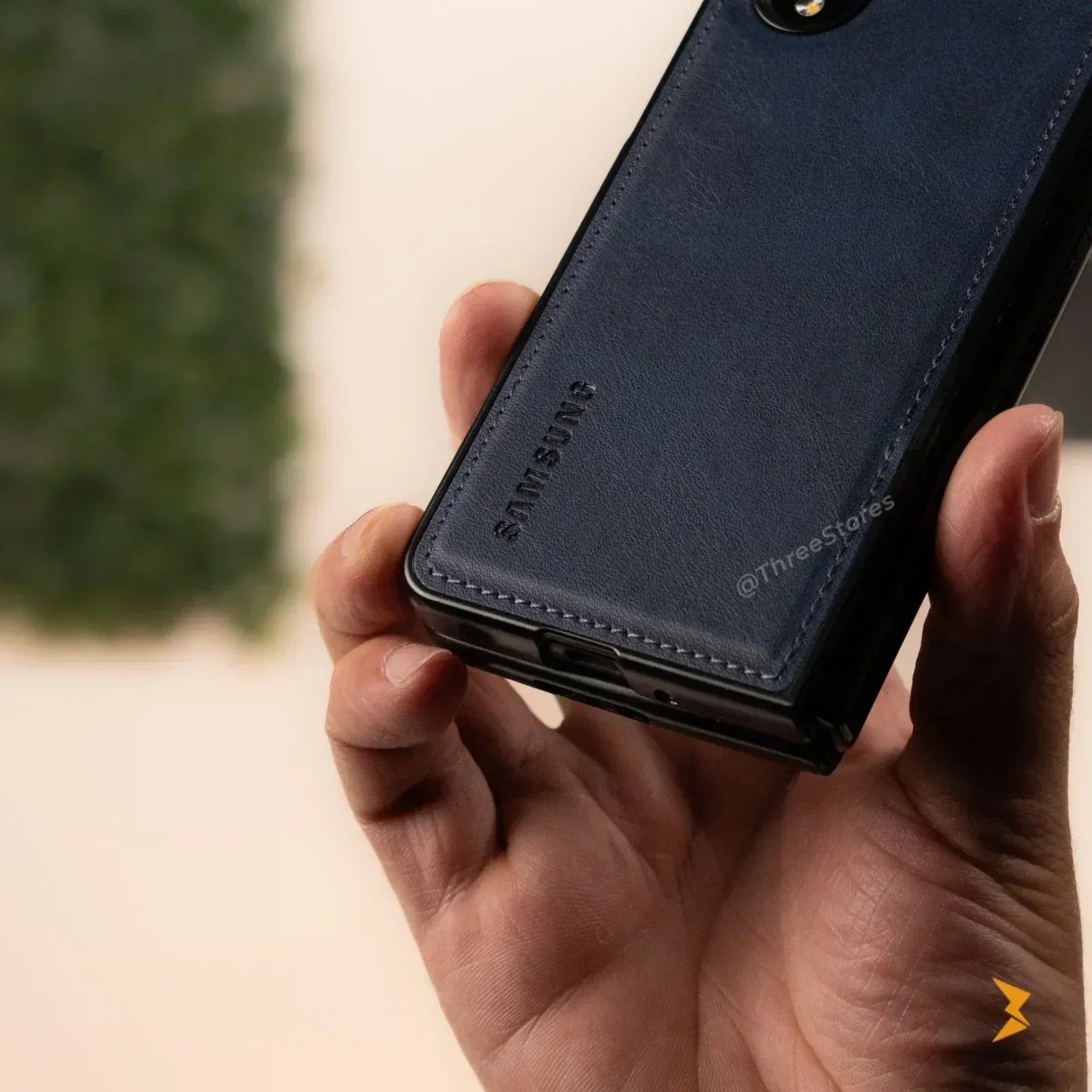 Cradle Leather Case Samsung Z Fold 3 - Three