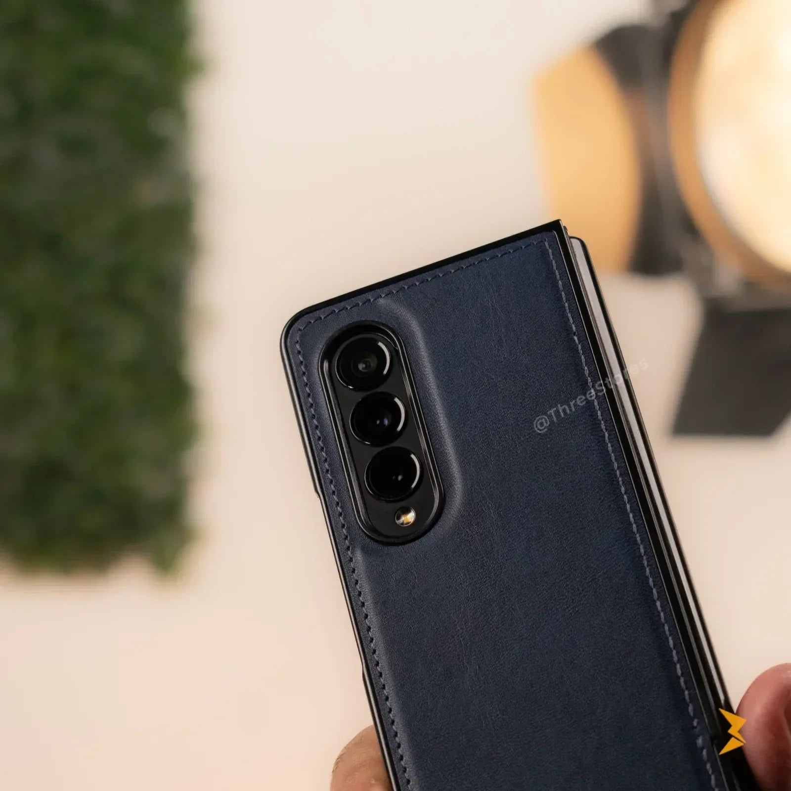 Cradle Leather Case Samsung Z Fold 5 - Three