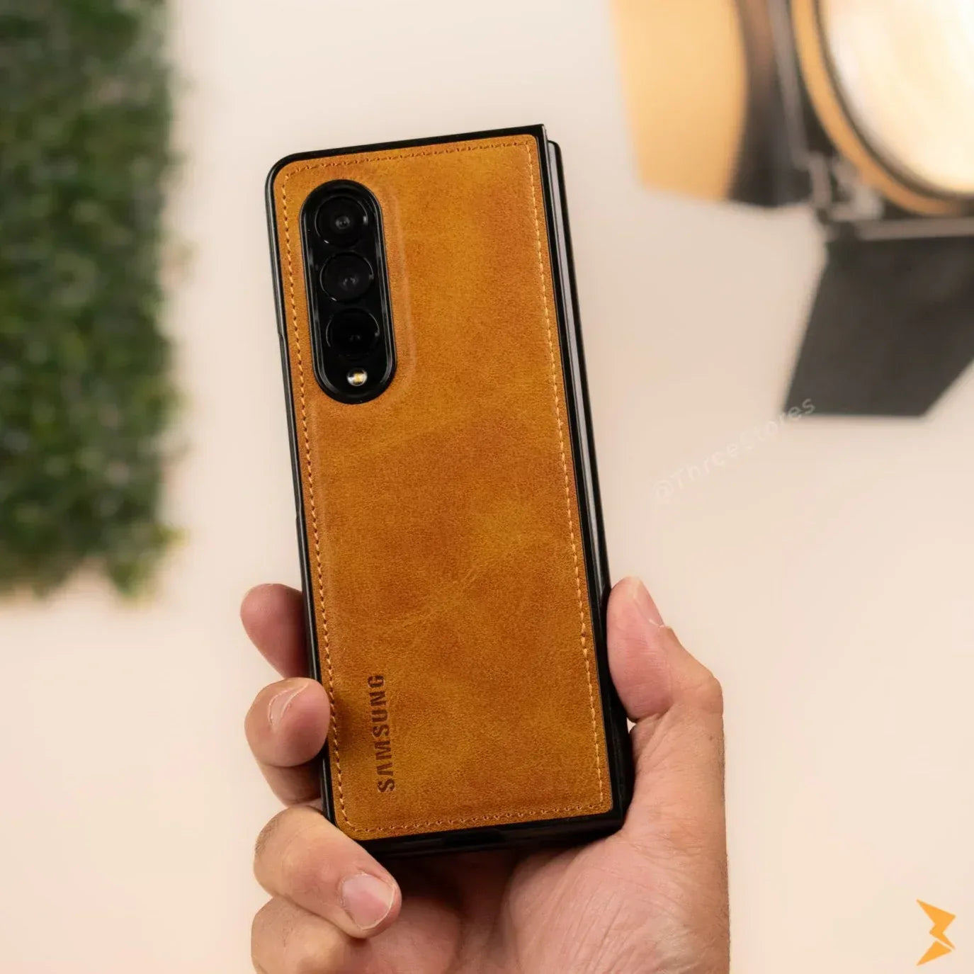 Cradle Leather Case Samsung Z Fold 5 - Three