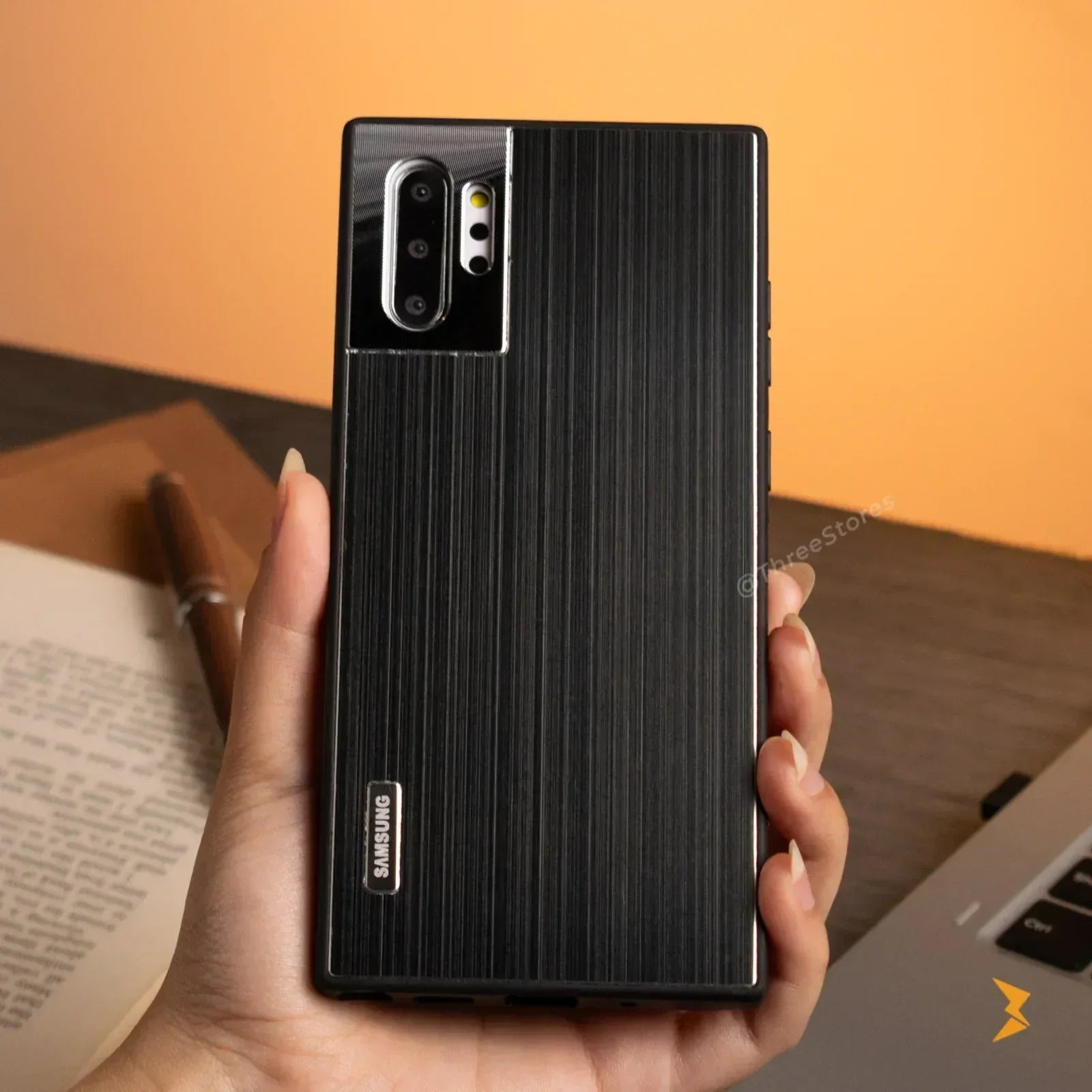 Binberli Metalic Case Samsung Note 10 Plus - Three