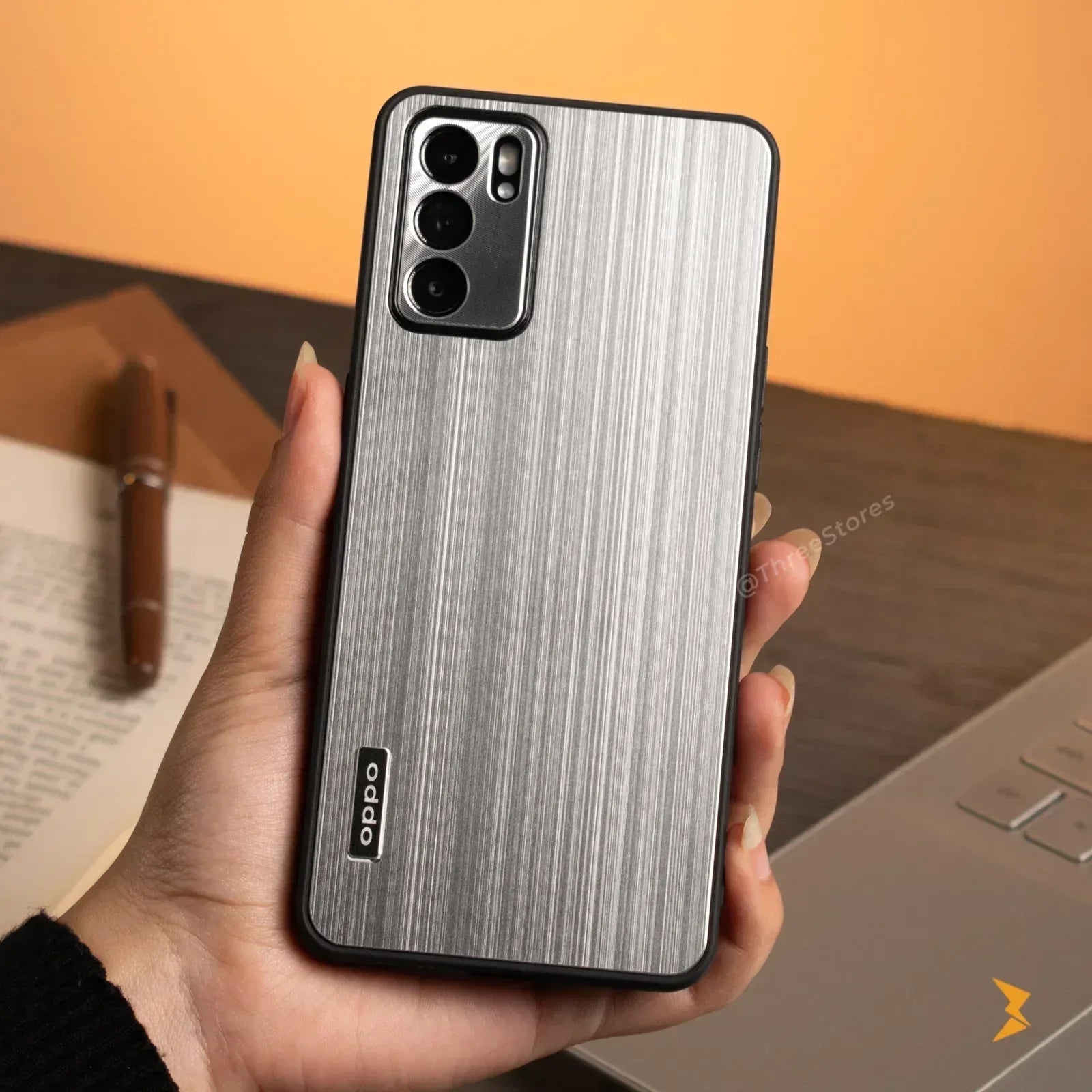 Binberli Metalic Case Oppo Reno 6 5G - Three