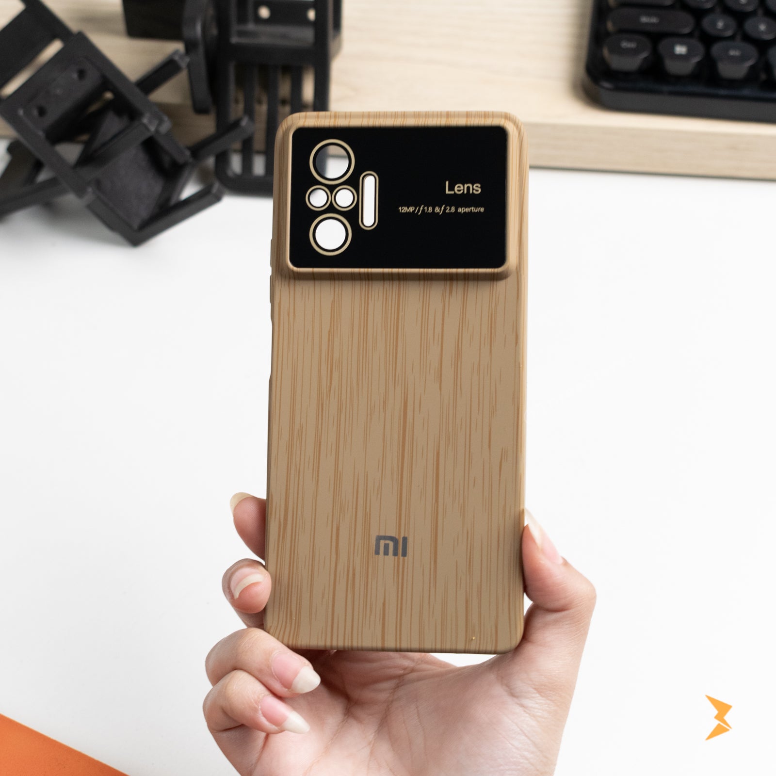 Wooden Silicone Case Redmi Note 10 Pro