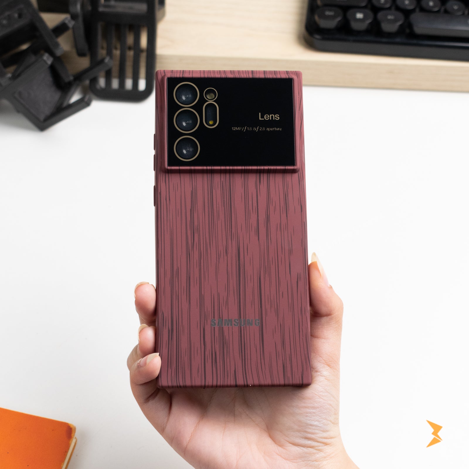 Wooden Silicone Case Samsung Note 20 Ultra