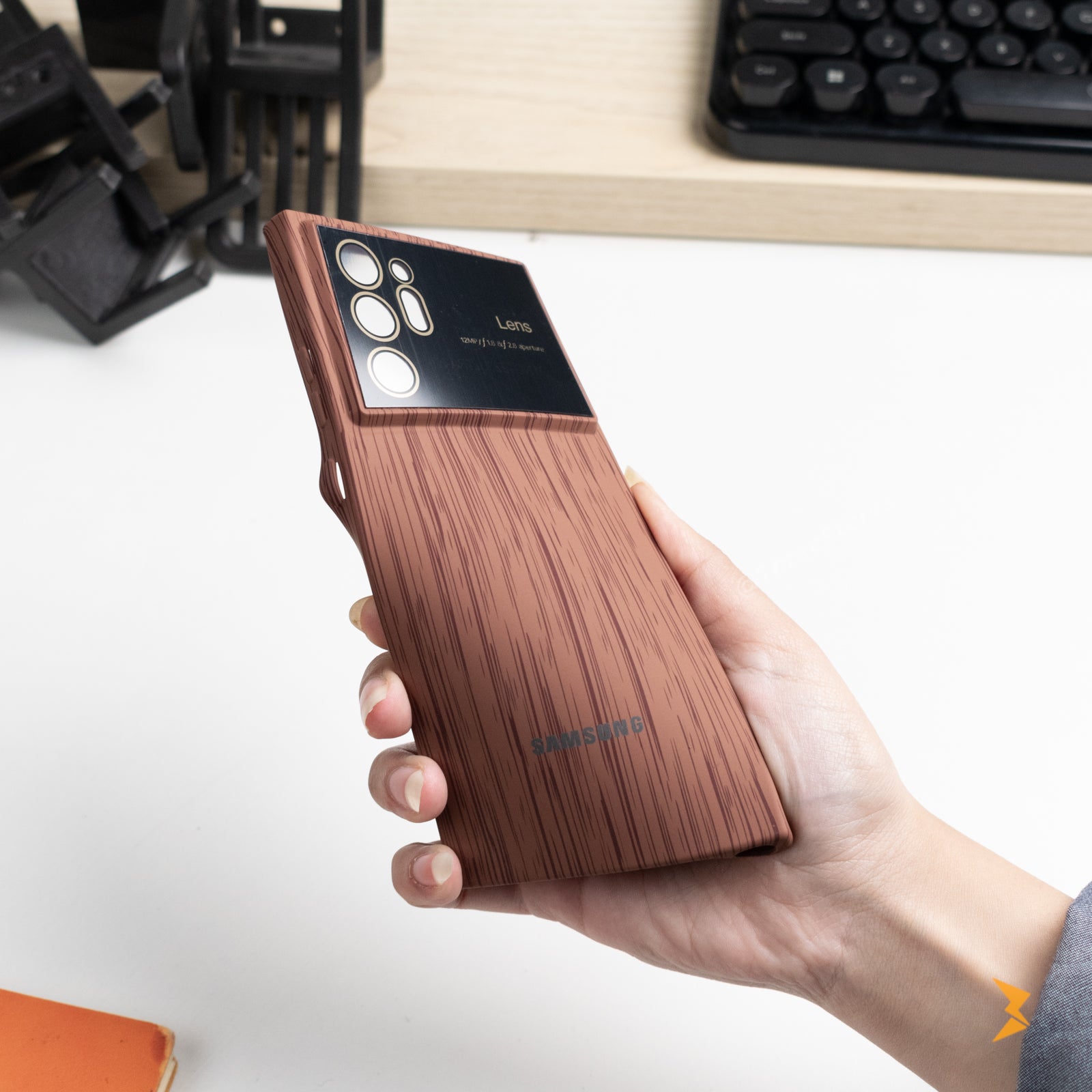 Wooden Silicone Case Oppo Reno 6 5G