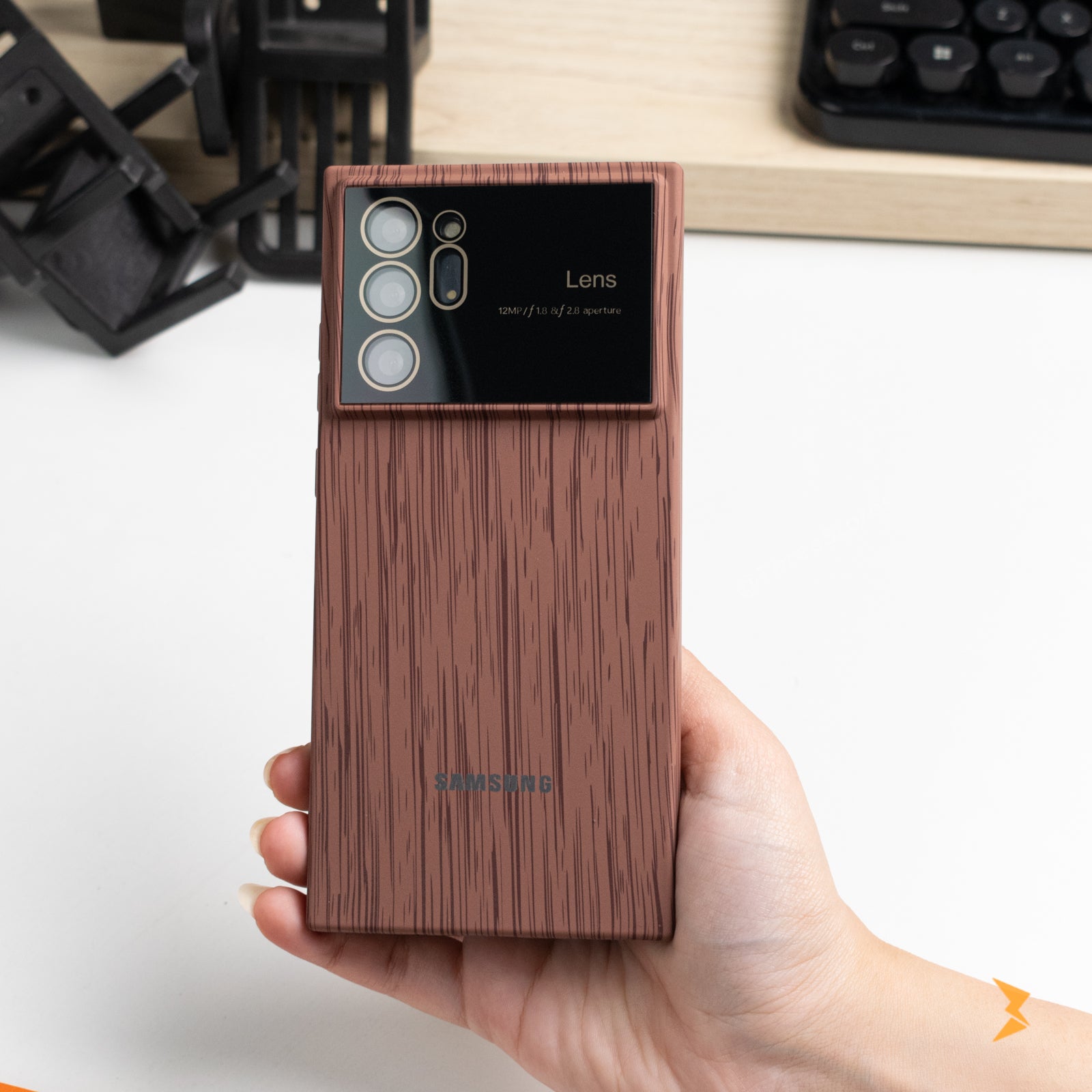 Wooden Silicone Case Samsung Note 20 Ultra