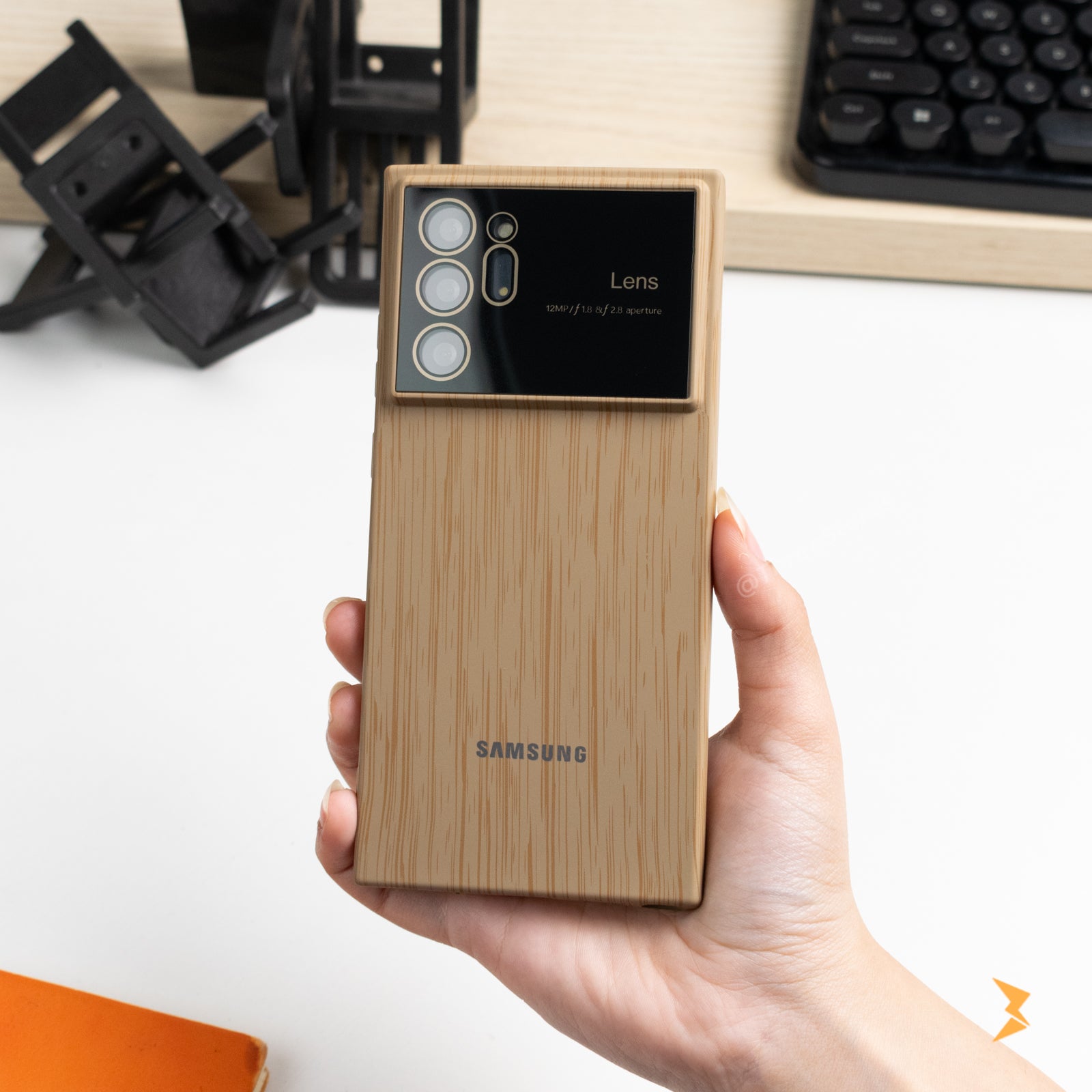 Wooden Silicone Case Samsung Note 20 Ultra
