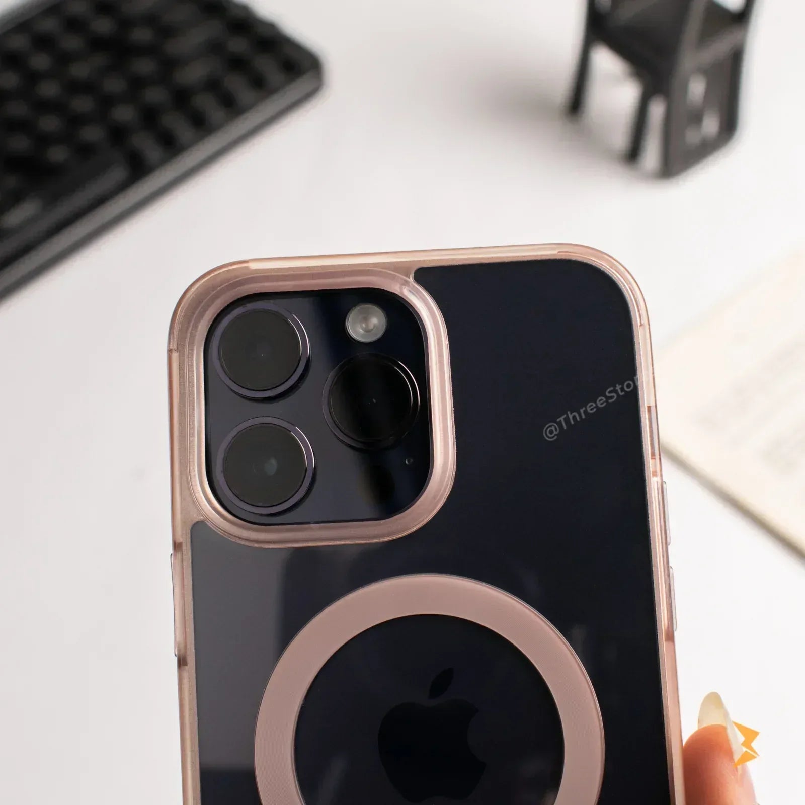 Solid Color Magsafe Case iPhone 15 Pro Max - Three