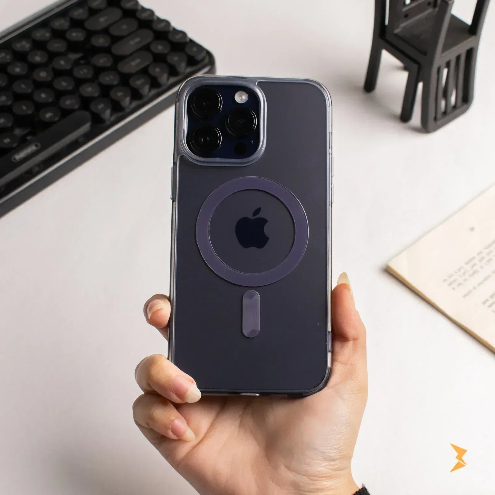 Solid Color Magsafe Case iPhone 15 Pro Max - Three