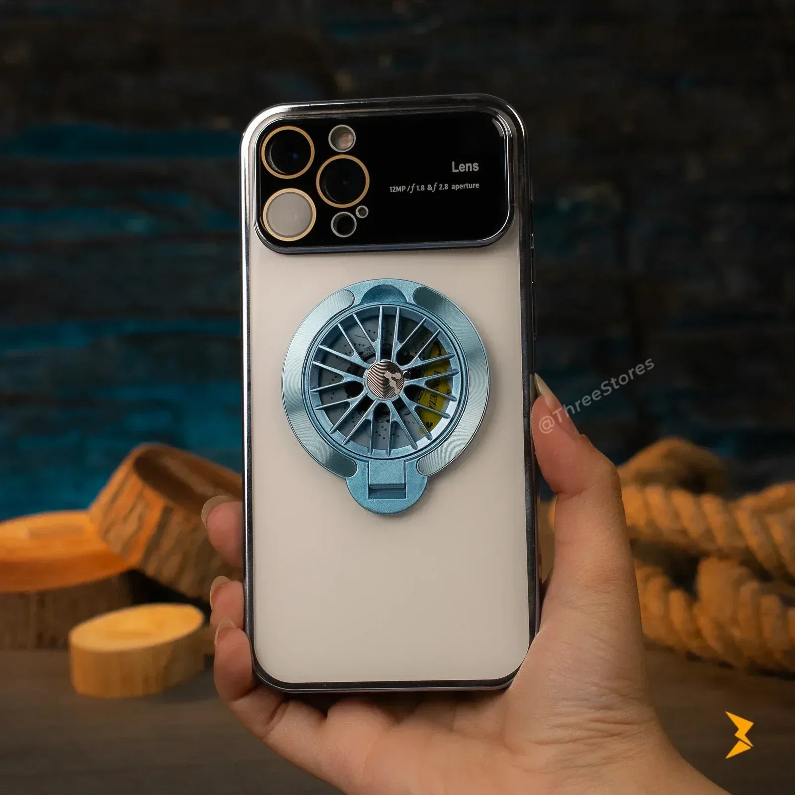 Gyroscope Transparent Case iPhone 11 Pro Max - Three