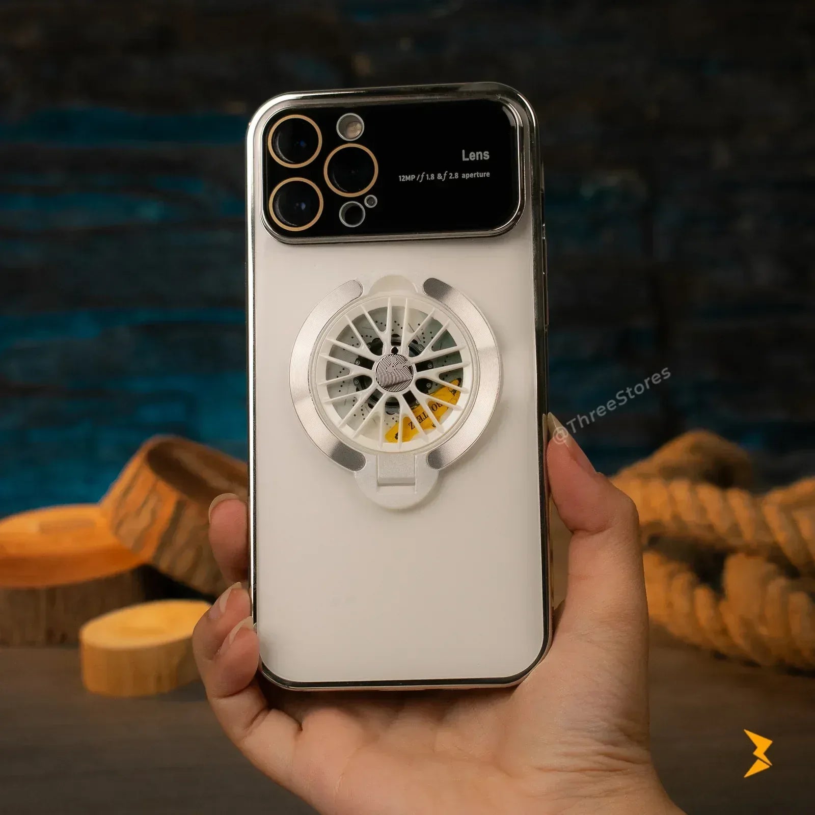 Gyroscope Transparent Case iPhone 14 Pro Max - Three