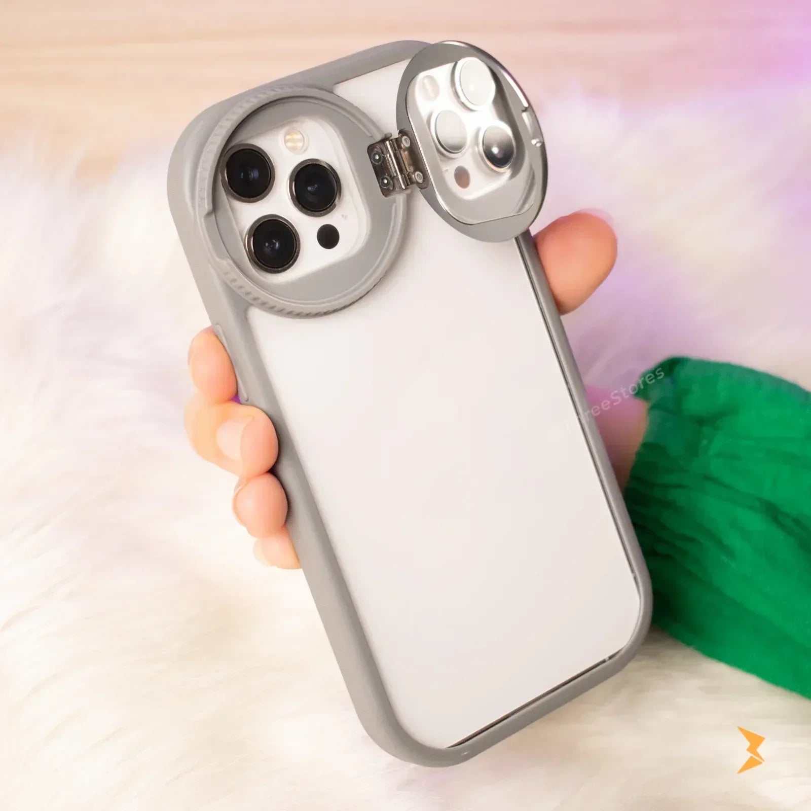 Acrylic Transparent Mirror Case iPhone 13 Pro Max - Three