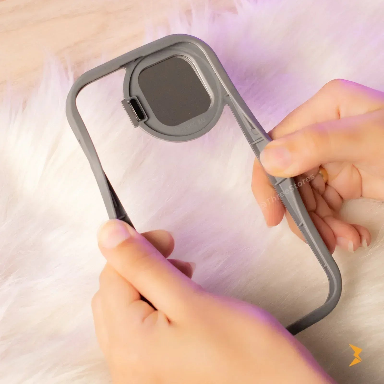 Acrylic Transparent Mirror Case iPhone 13 Pro Max - Three