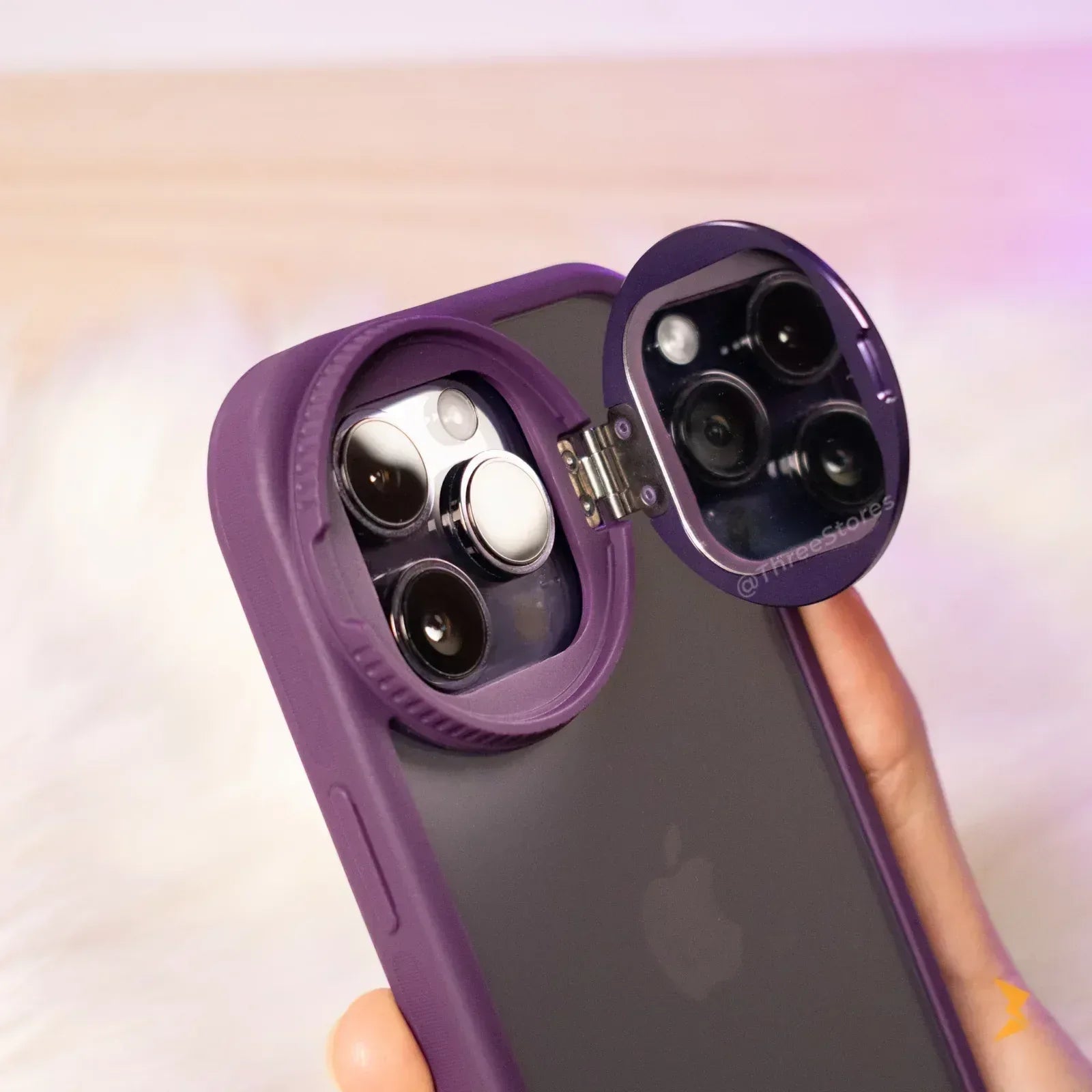 Acrylic Transparent Mirror Case iPhone 14 Pro - Three