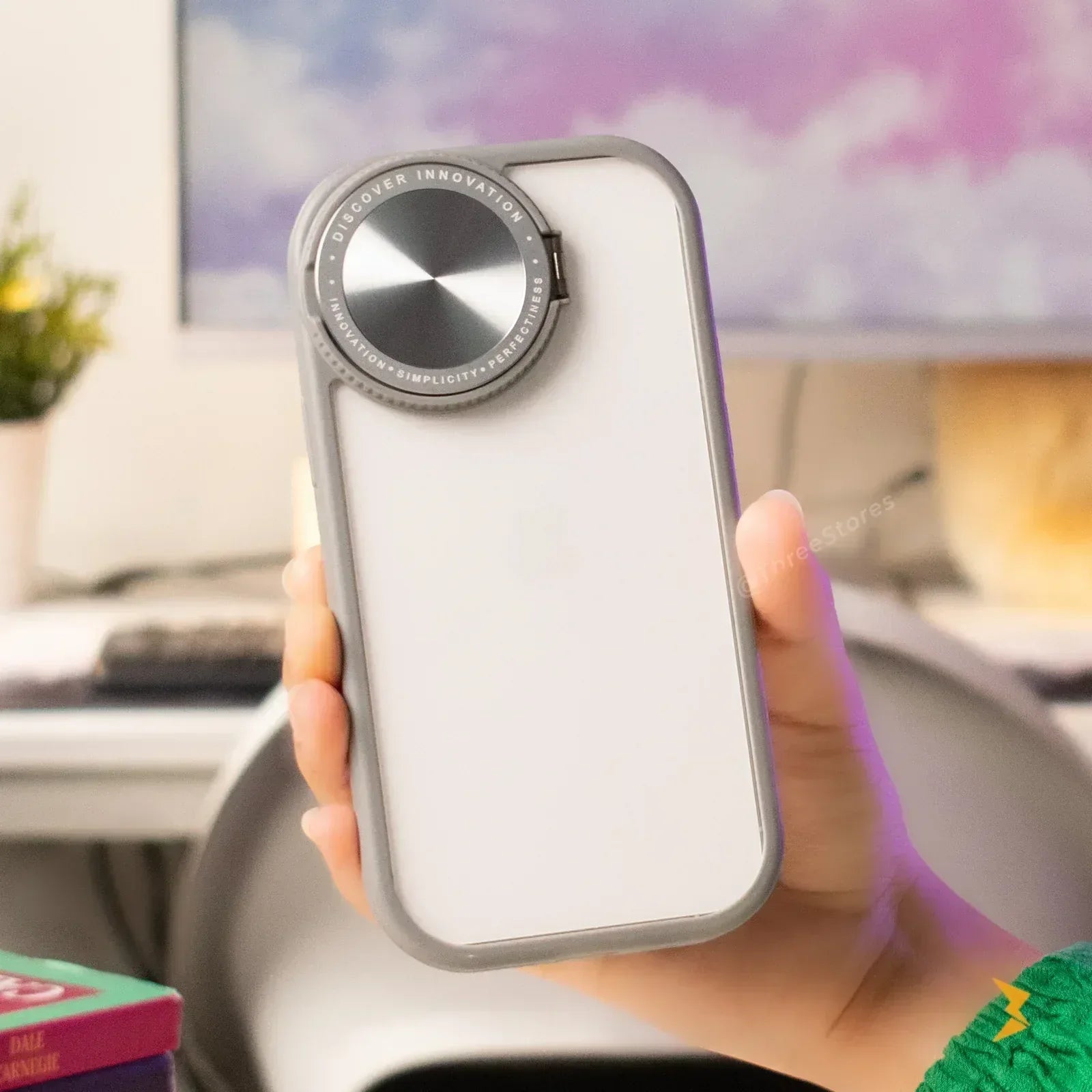 Acrylic Transparent Mirror Case iPhone 15 Pro Max - Three