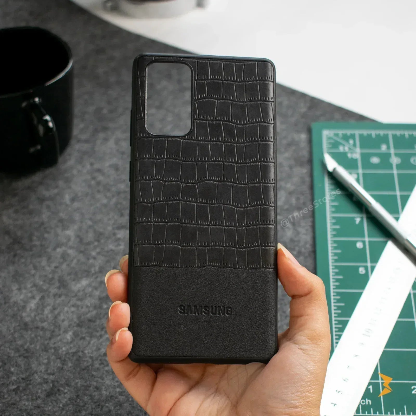 Comfort Leather Case Samsung Note 20 - Three