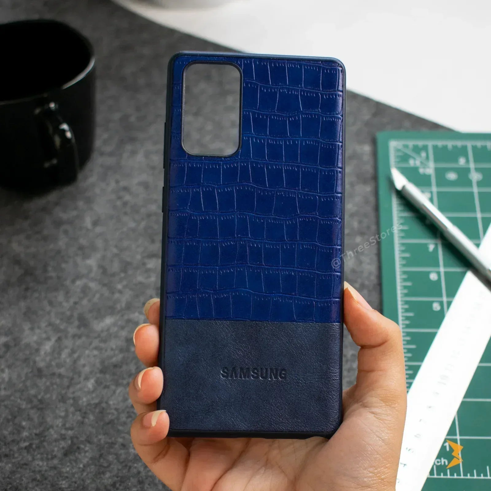 Comfort Leather Case Samsung Note 20 - Three