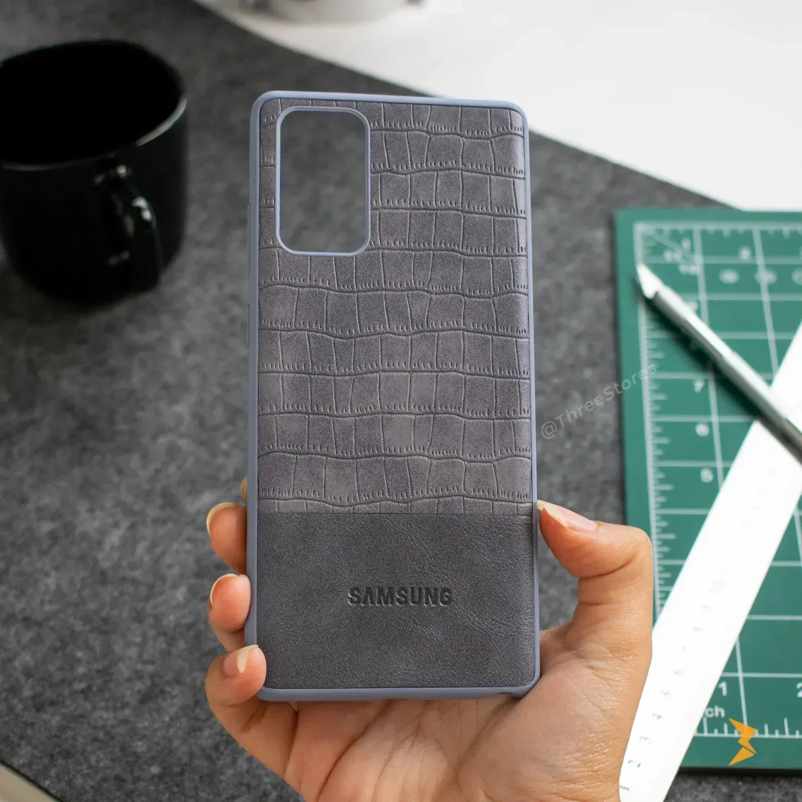 Comfort Leather Case Samsung Note 20 - Three