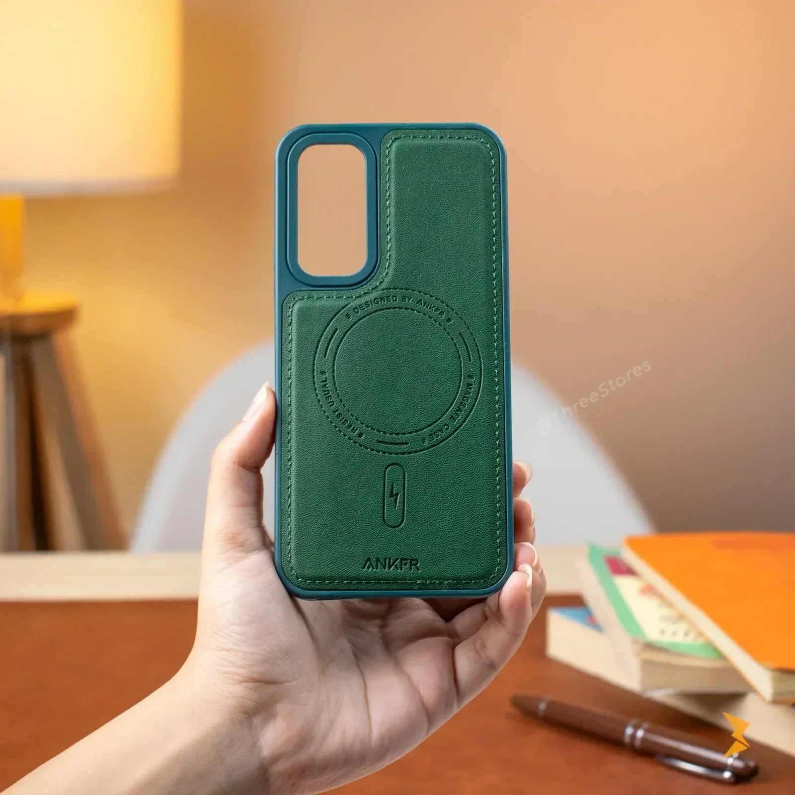 Usual Leather Case Samsung A54 - Three