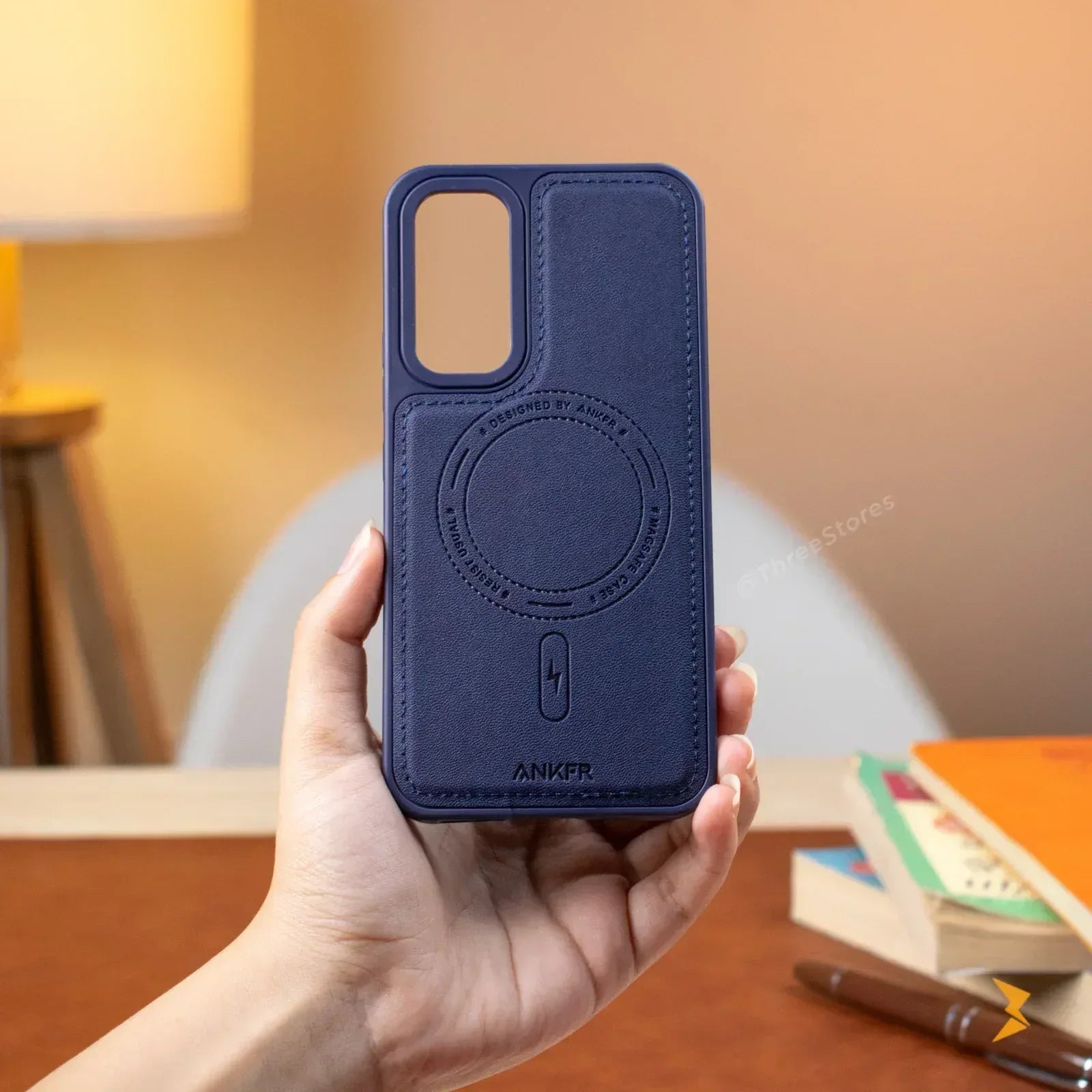 Usual Leather Case Samsung A54 - Three