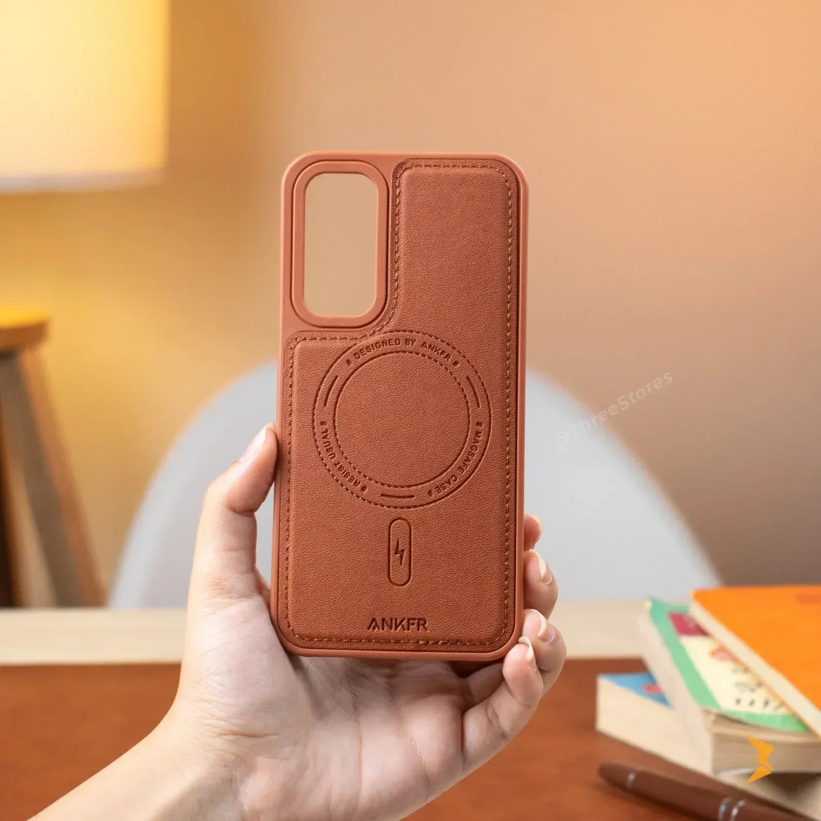 Usual Leather Case Samsung A34 - Three