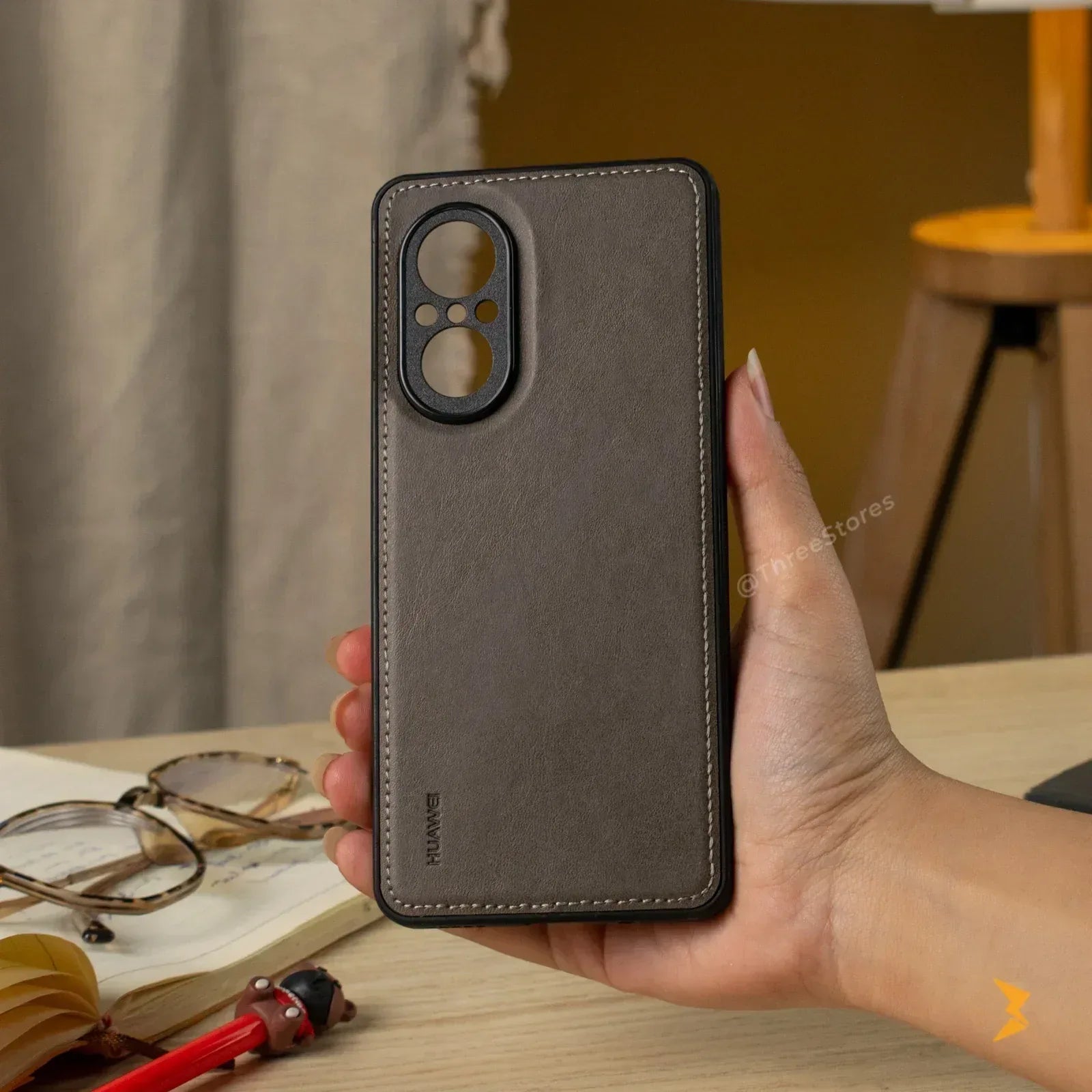 Cradle Leather Case Huawei Nova 9 SE - Three